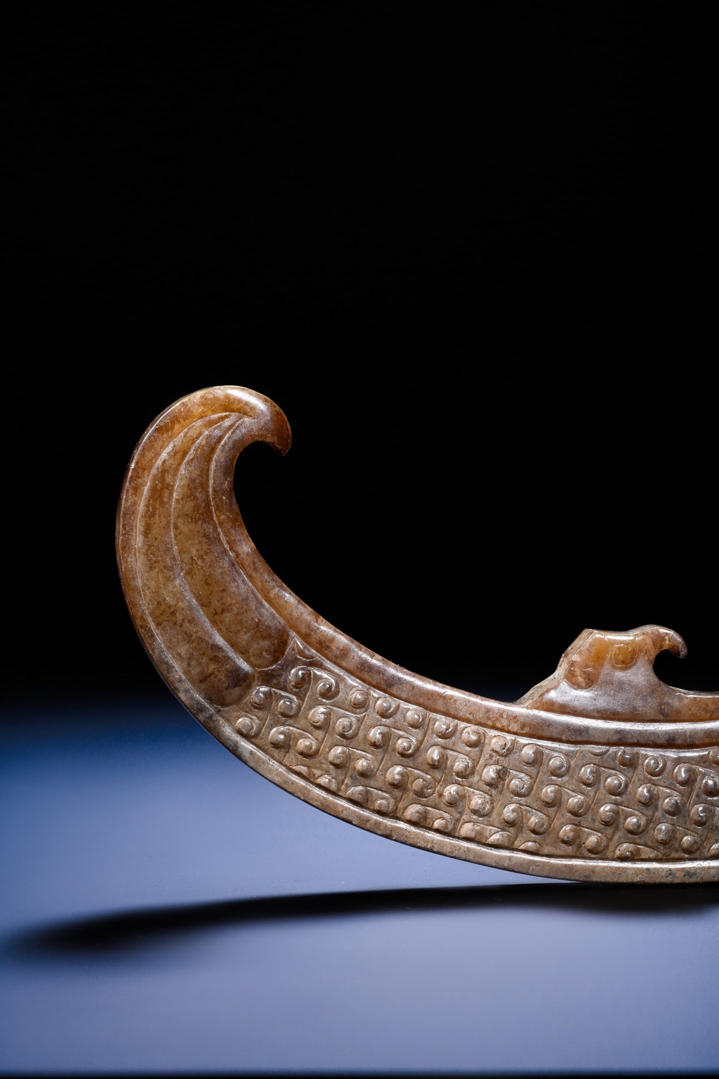 Jade Carved Dragon Shape Yuan - 6