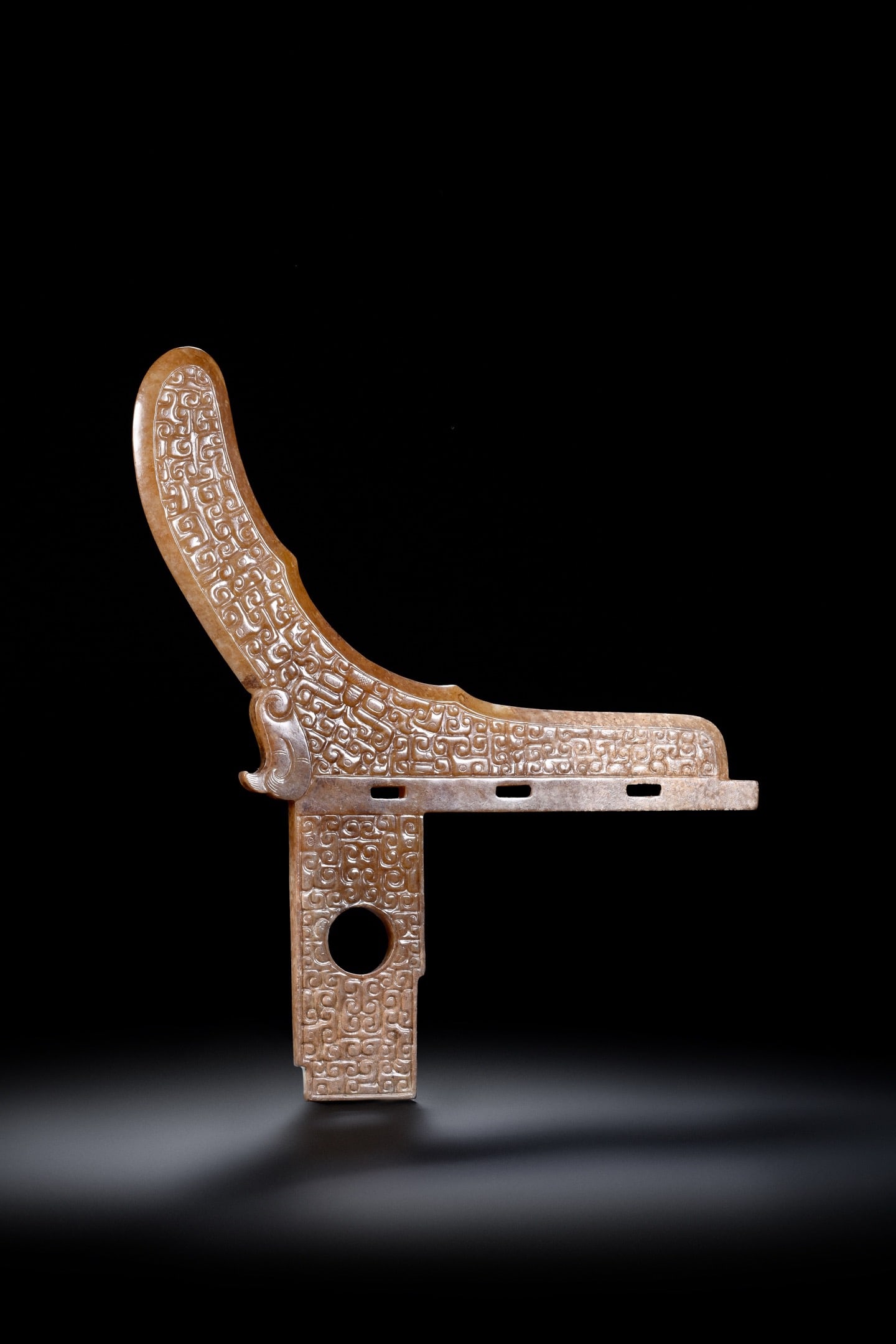 Jade Carved Cloud Pattern Ge - 10