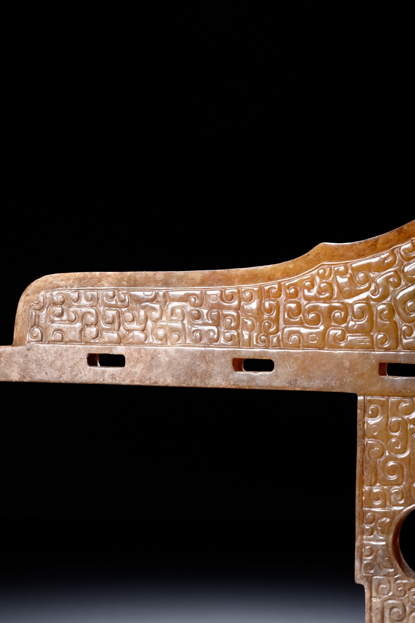 Jade Carved Cloud Pattern Ge - 11