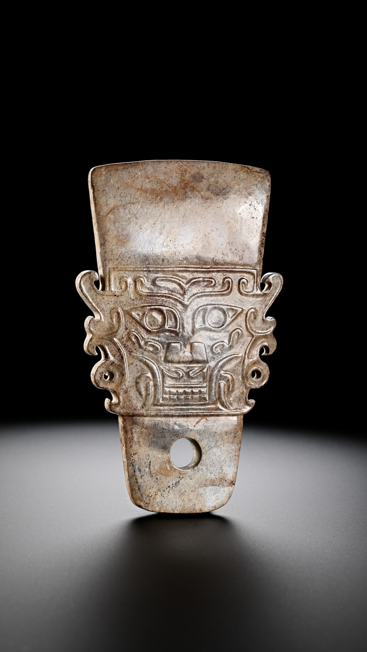 Jade Carved Beast Face Pattern Ornament - 6