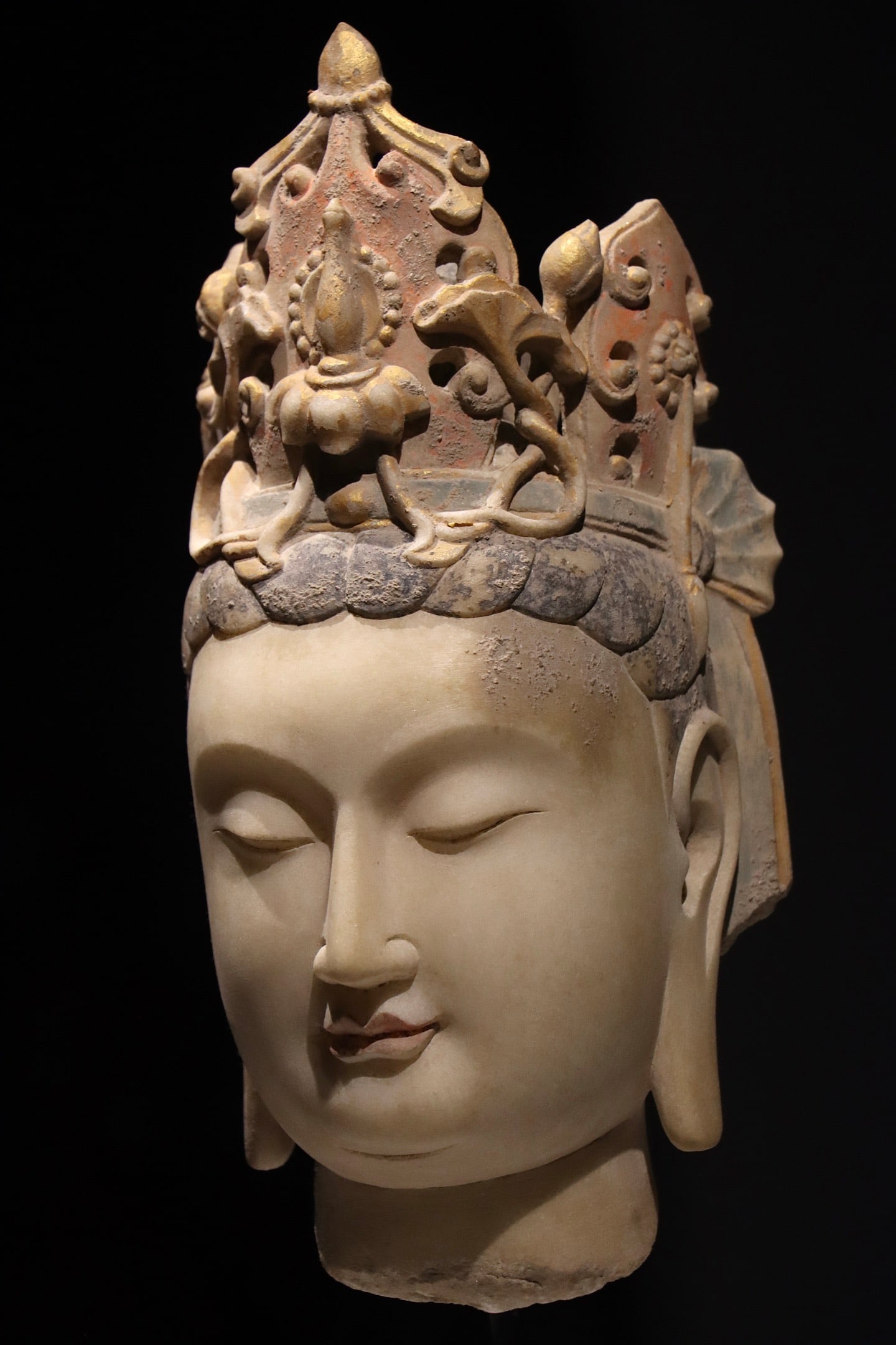 Stone GuanYin Head Figure - 6