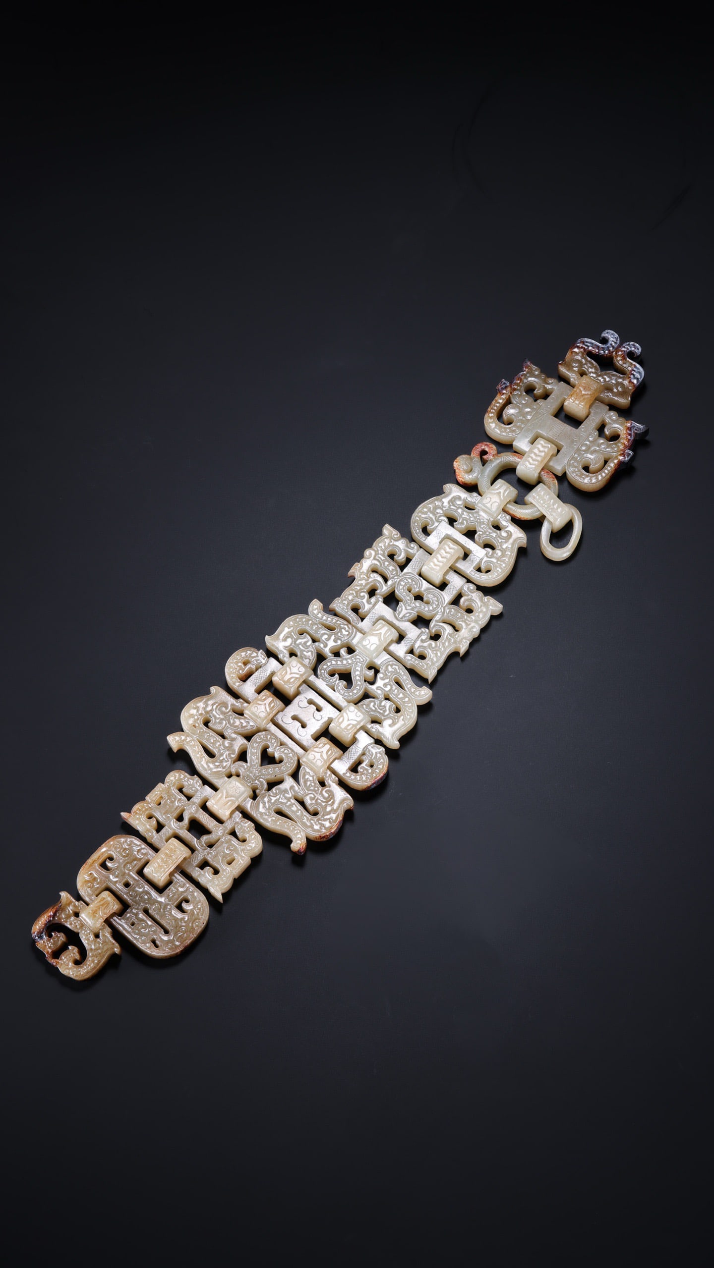 Jade Carved Dragon Pattern Waistband - 10