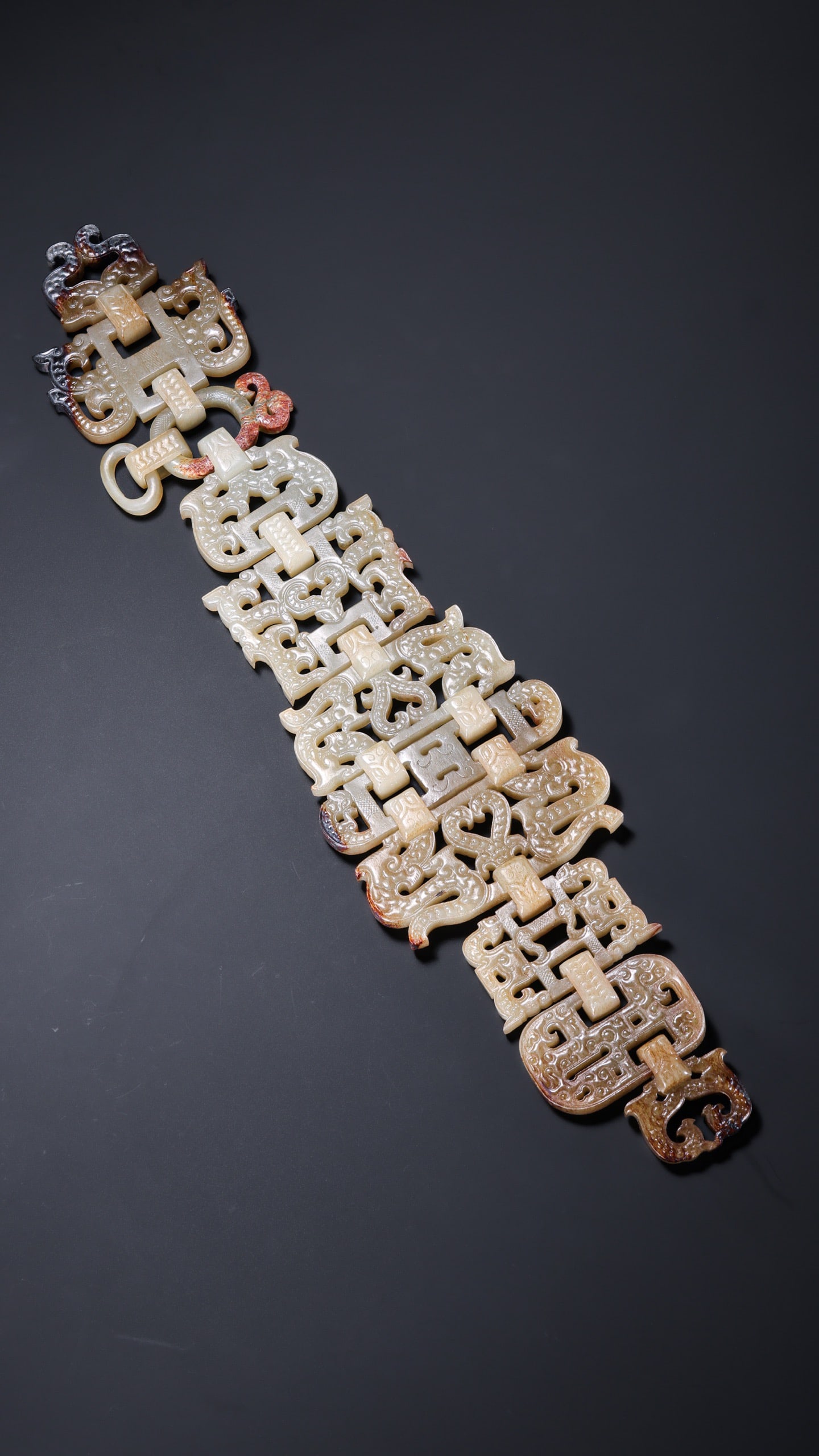 Jade Carved Dragon Pattern Waistband - 2