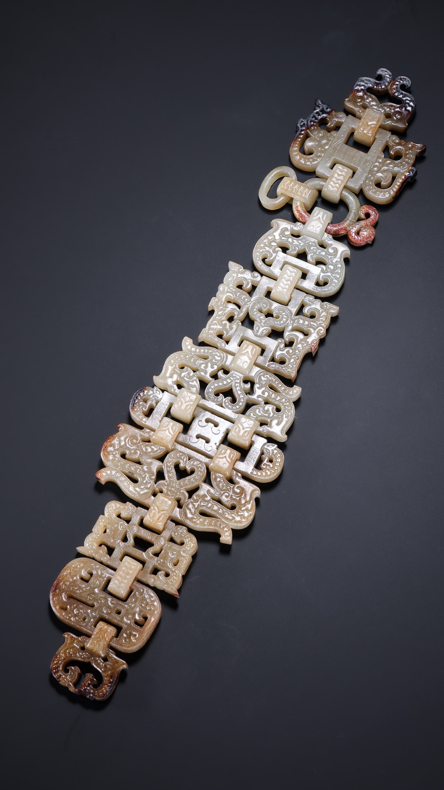 Jade Carved Dragon Pattern Waistband - 4