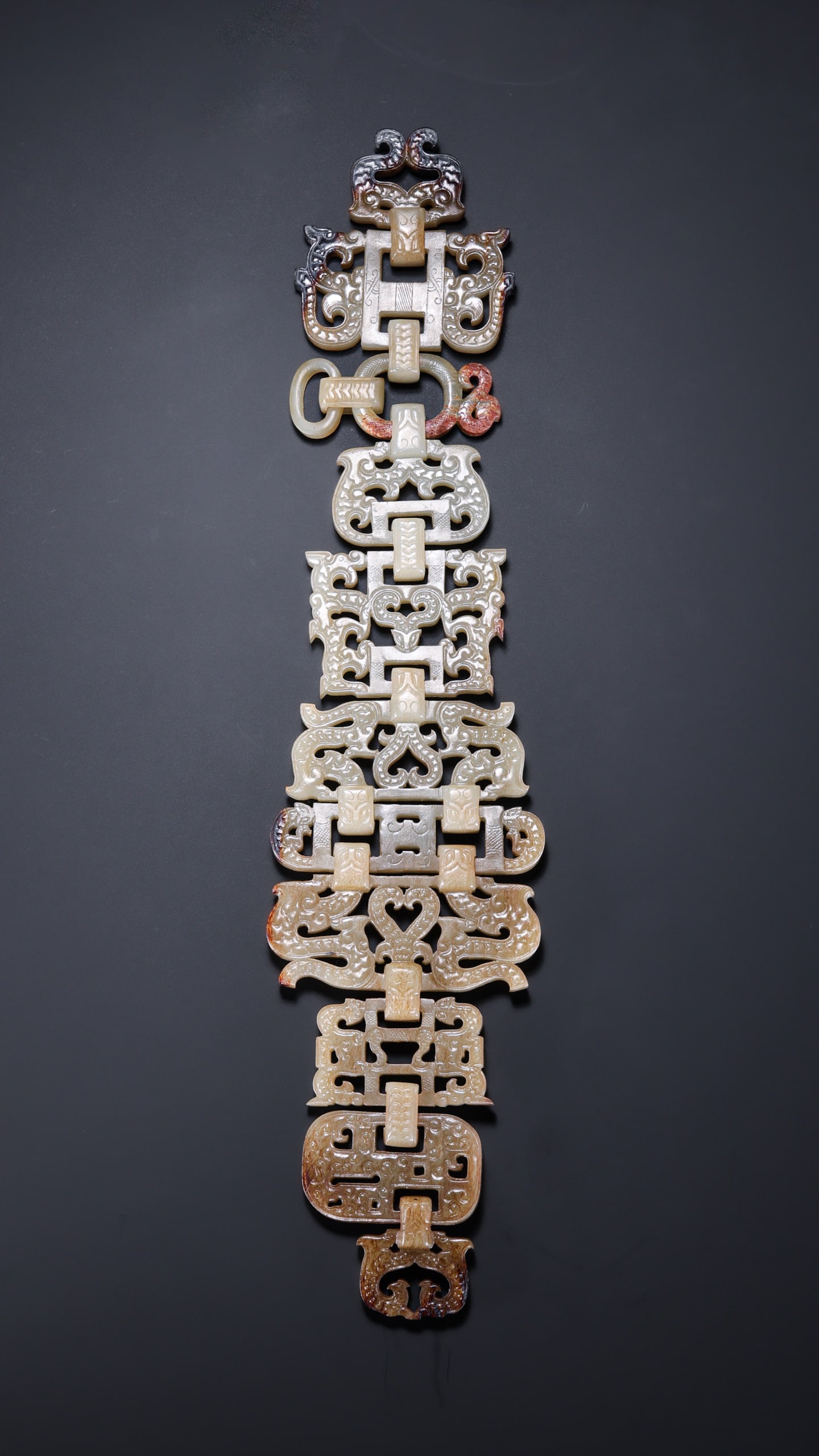 Jade Carved Dragon Pattern Waistband - 5