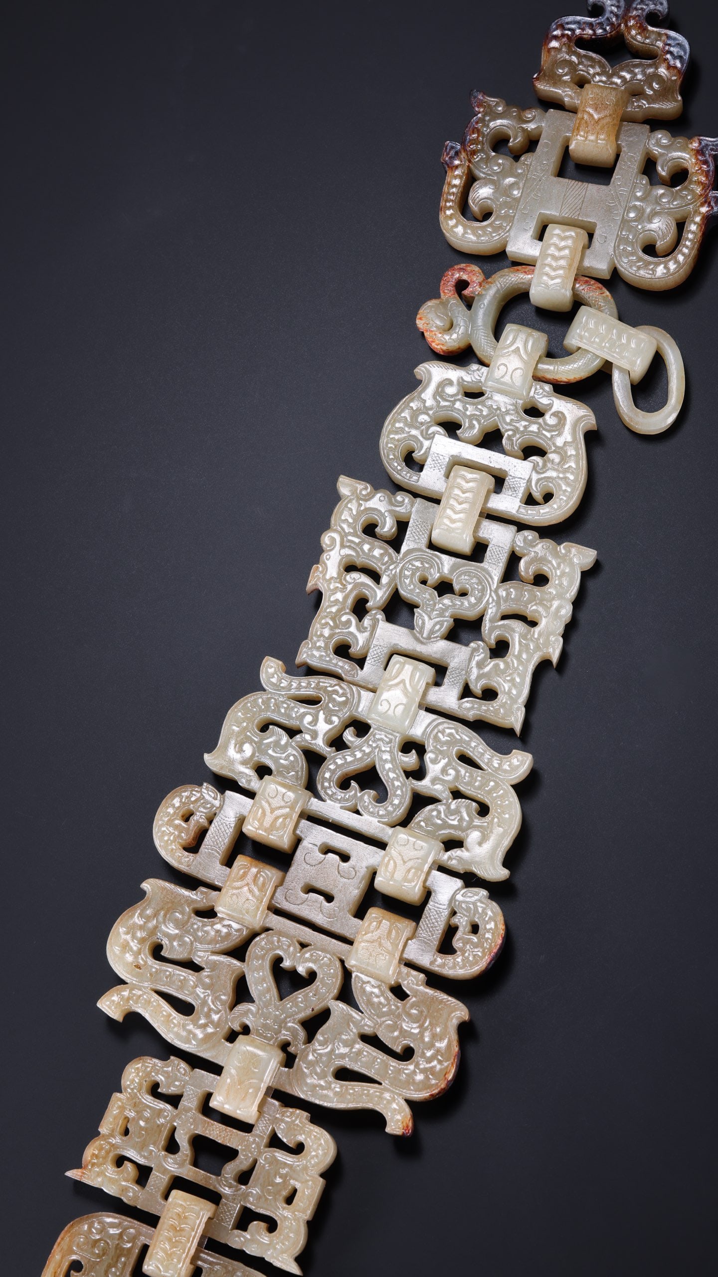 Jade Carved Dragon Pattern Waistband - 6