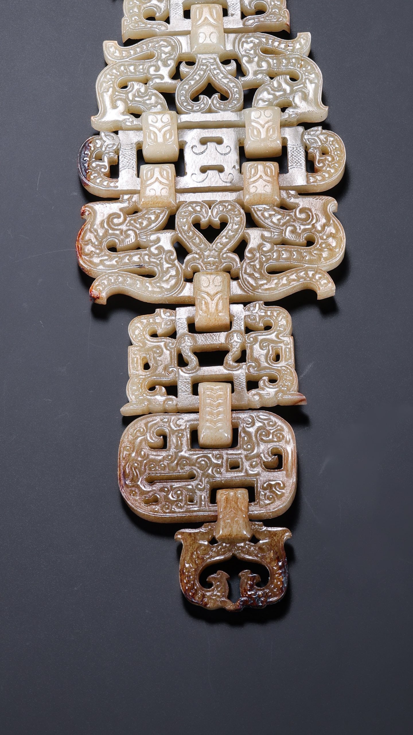 Jade Carved Dragon Pattern Waistband - 8