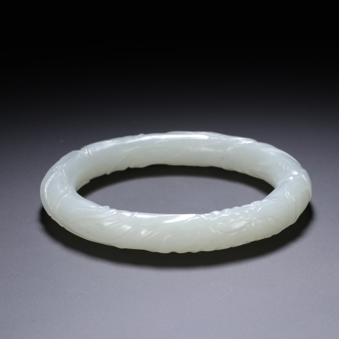 Jade Carved Dragon Pattern Bangle - 2