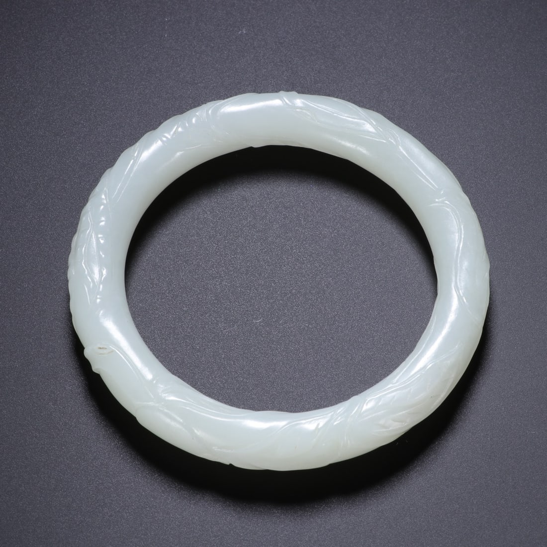 Jade Carved Dragon Pattern Bangle - 7