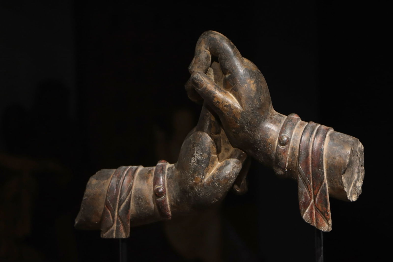 Stone Buddha Hand Figure - 2