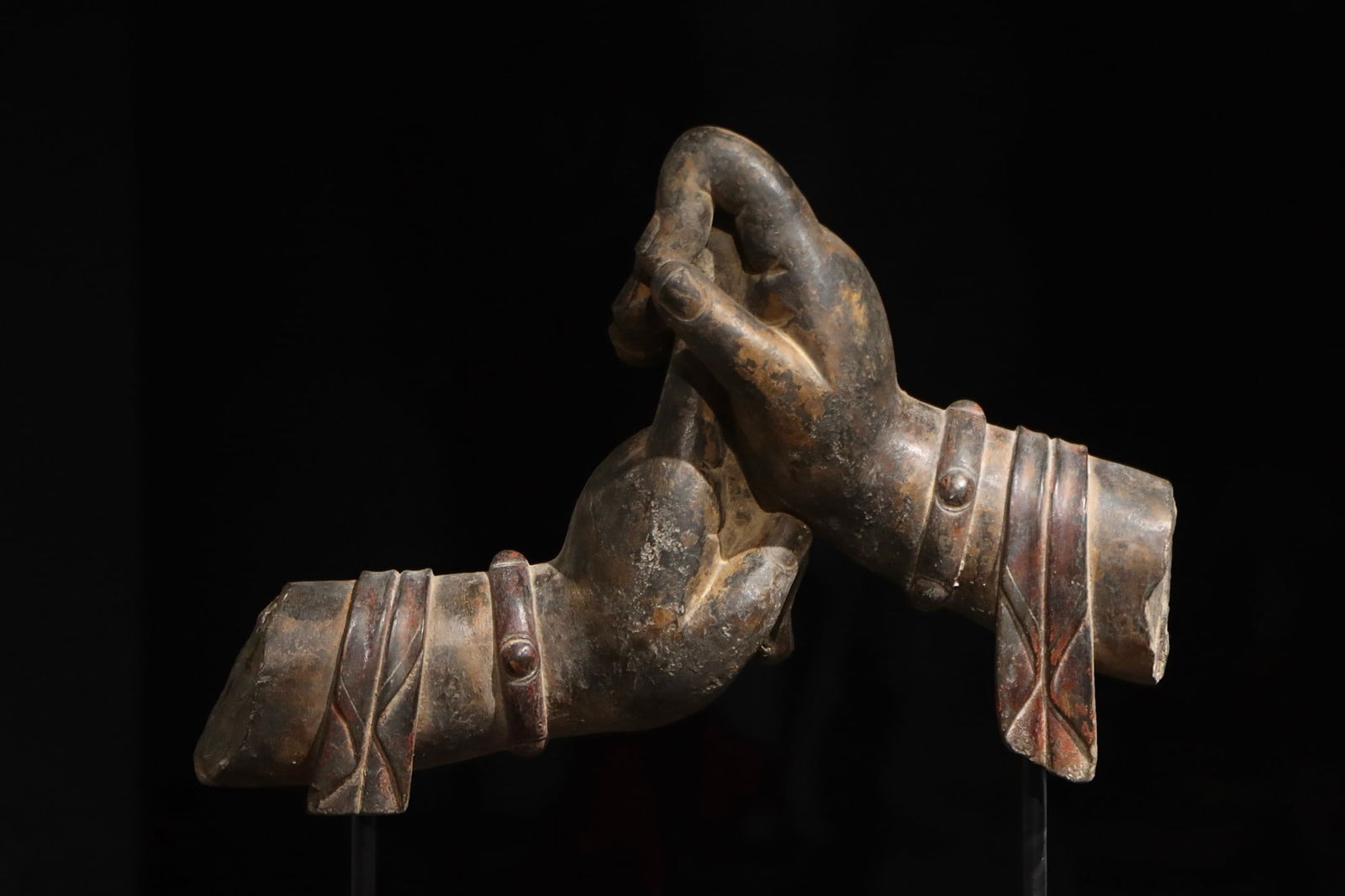 Stone Buddha Hand Figure - 3