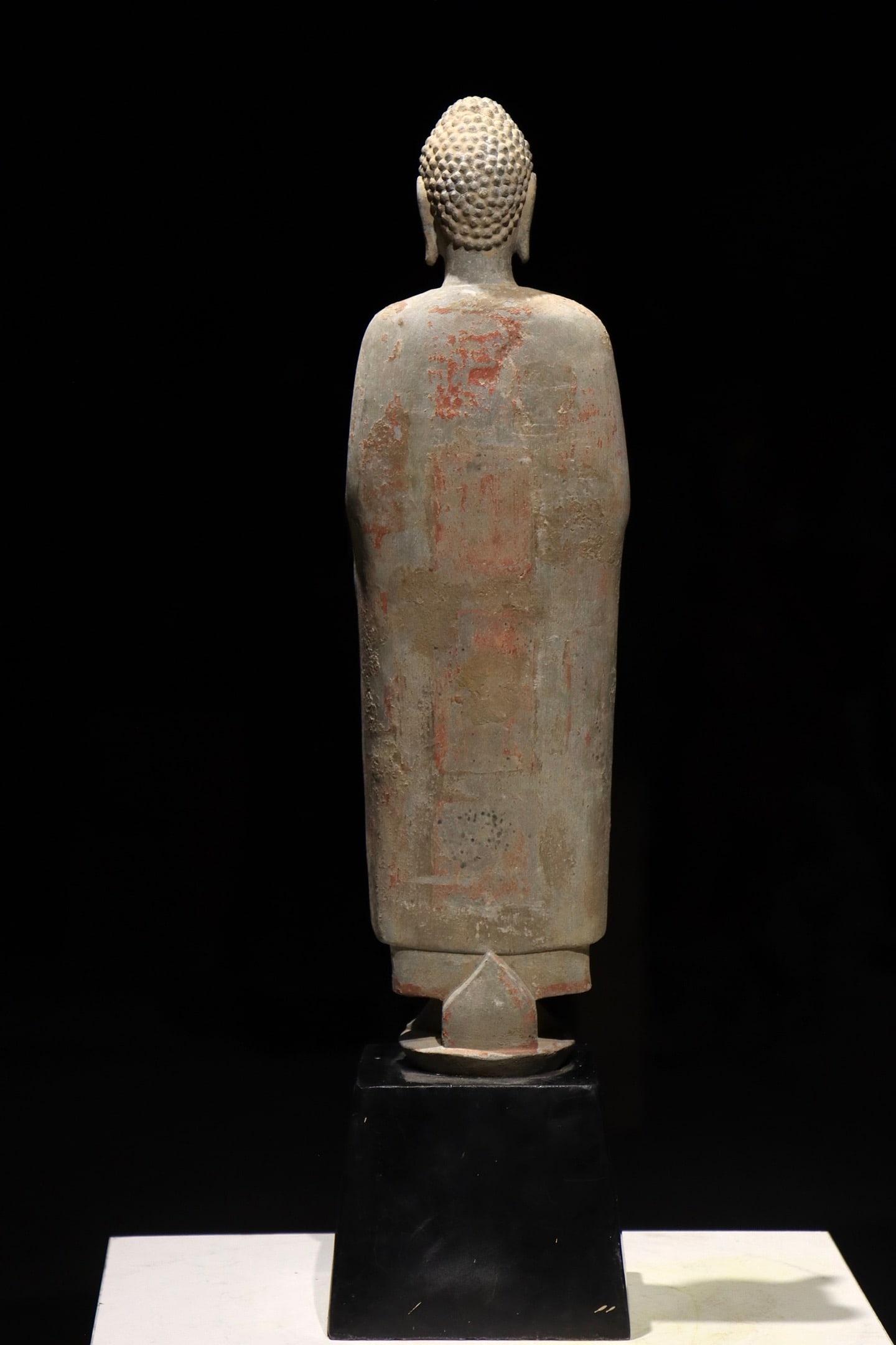 Grey Stone Sakyamuni Figure - 7