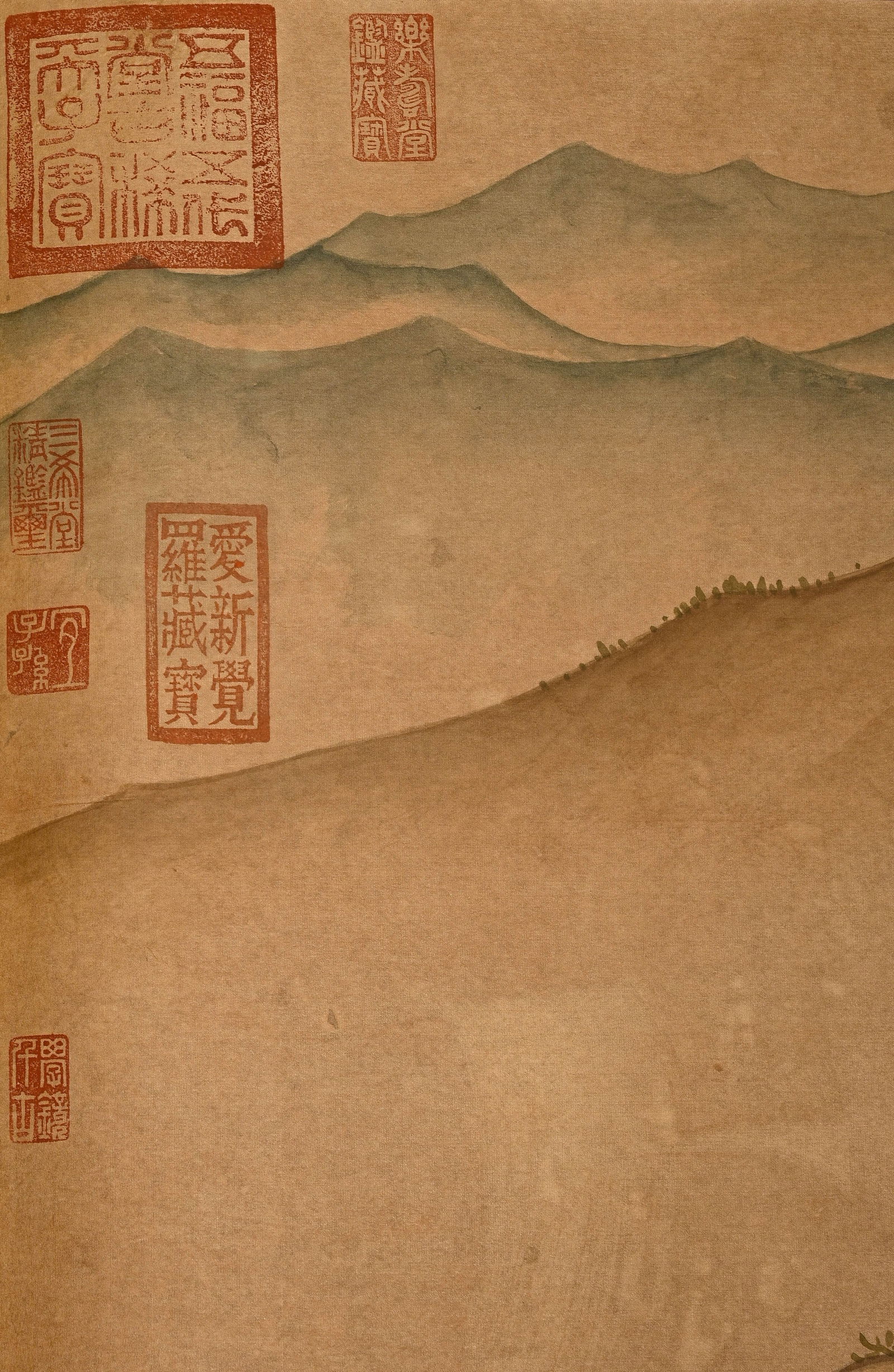 Chinese Drawing Panda Hand Scroll,Lang Shining Mark - 16