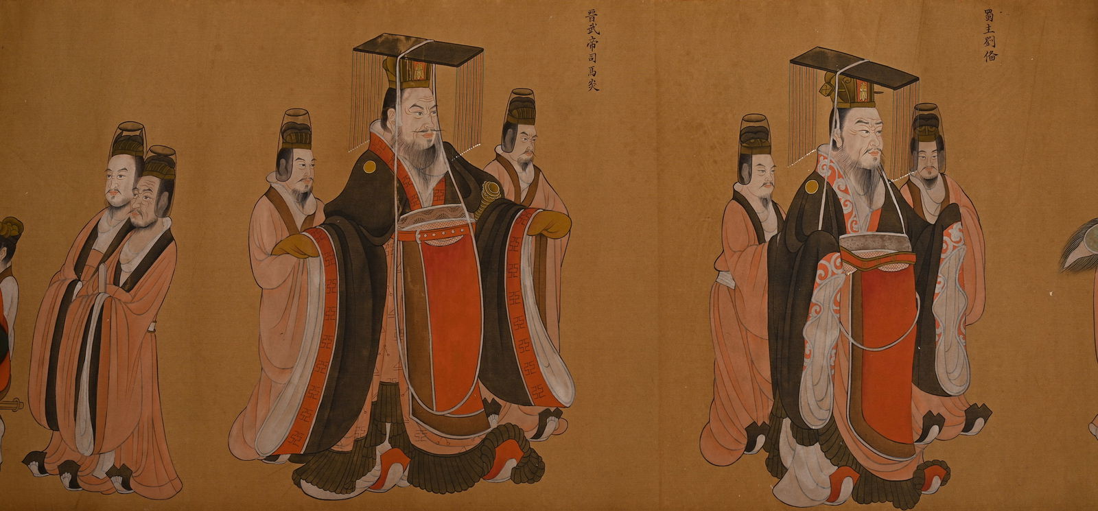 Chinese Drawing Emperor Hand Scroll,Yan Liben Mark - 6