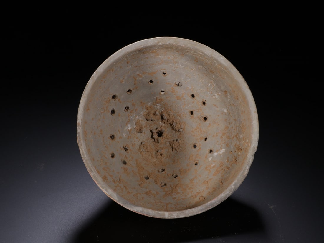 Pottery Colour Painted Flower Pattern Incense Burner - 4