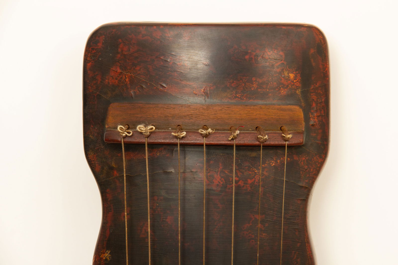 Lacquerware Gold Drawing Poetry Pattern Guqin Mark - 6