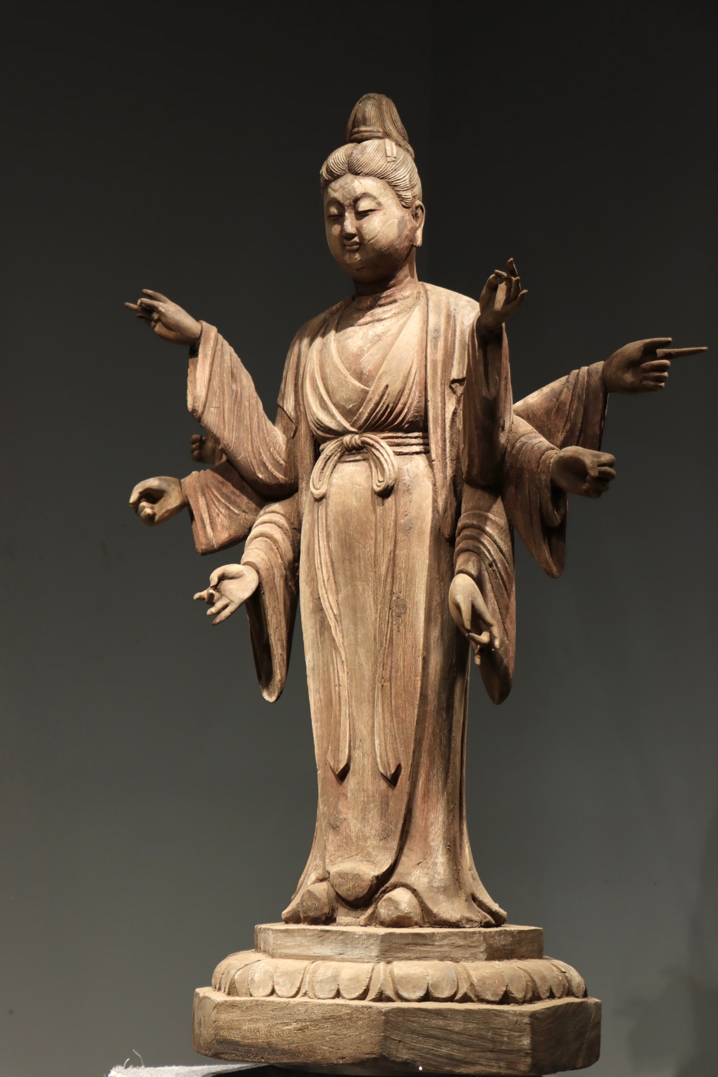 Wood Avalokitesvara Figure - 3