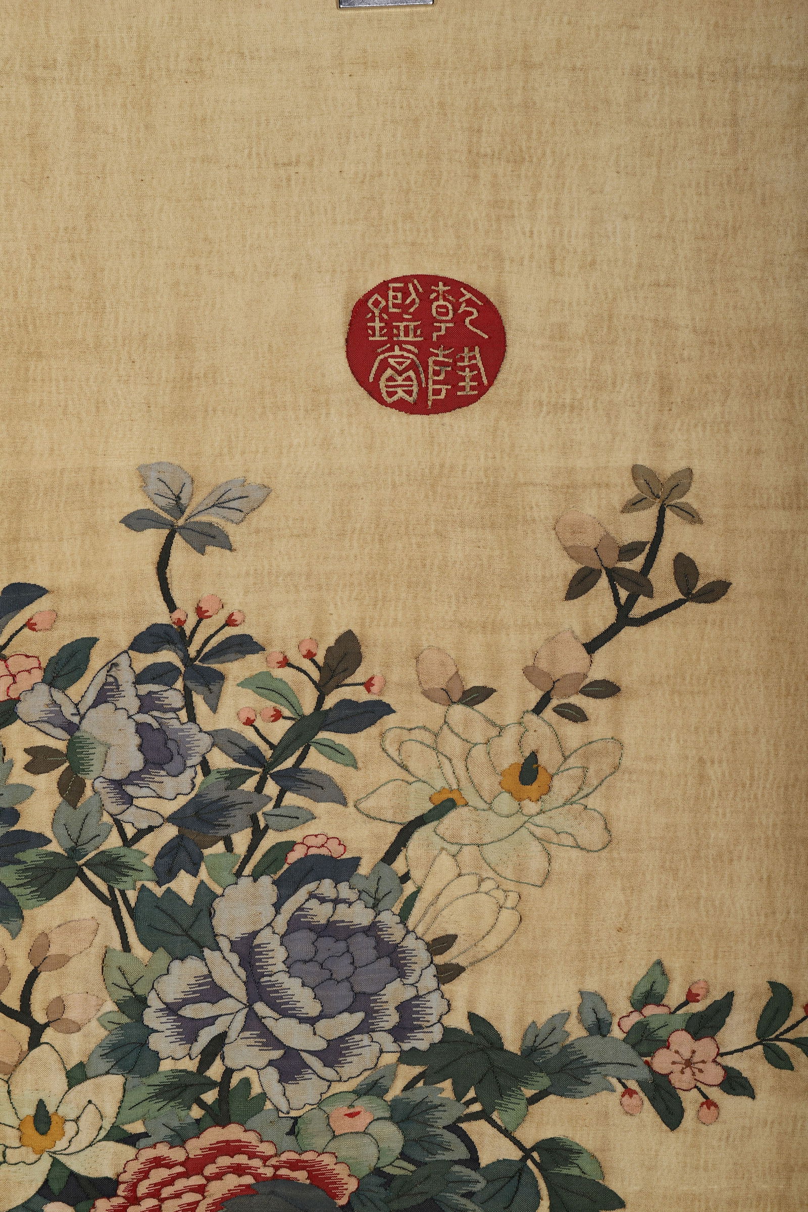 Silk Flower and Flower Pot Pattern Embroidery - 5