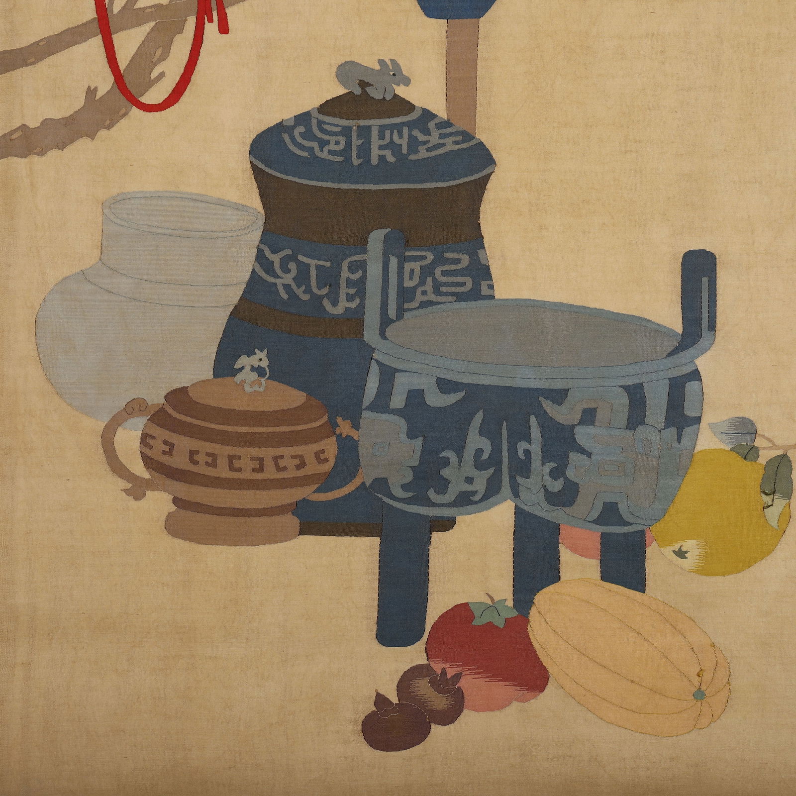 Silk Flower and Bird Pattern Embroidery - 2