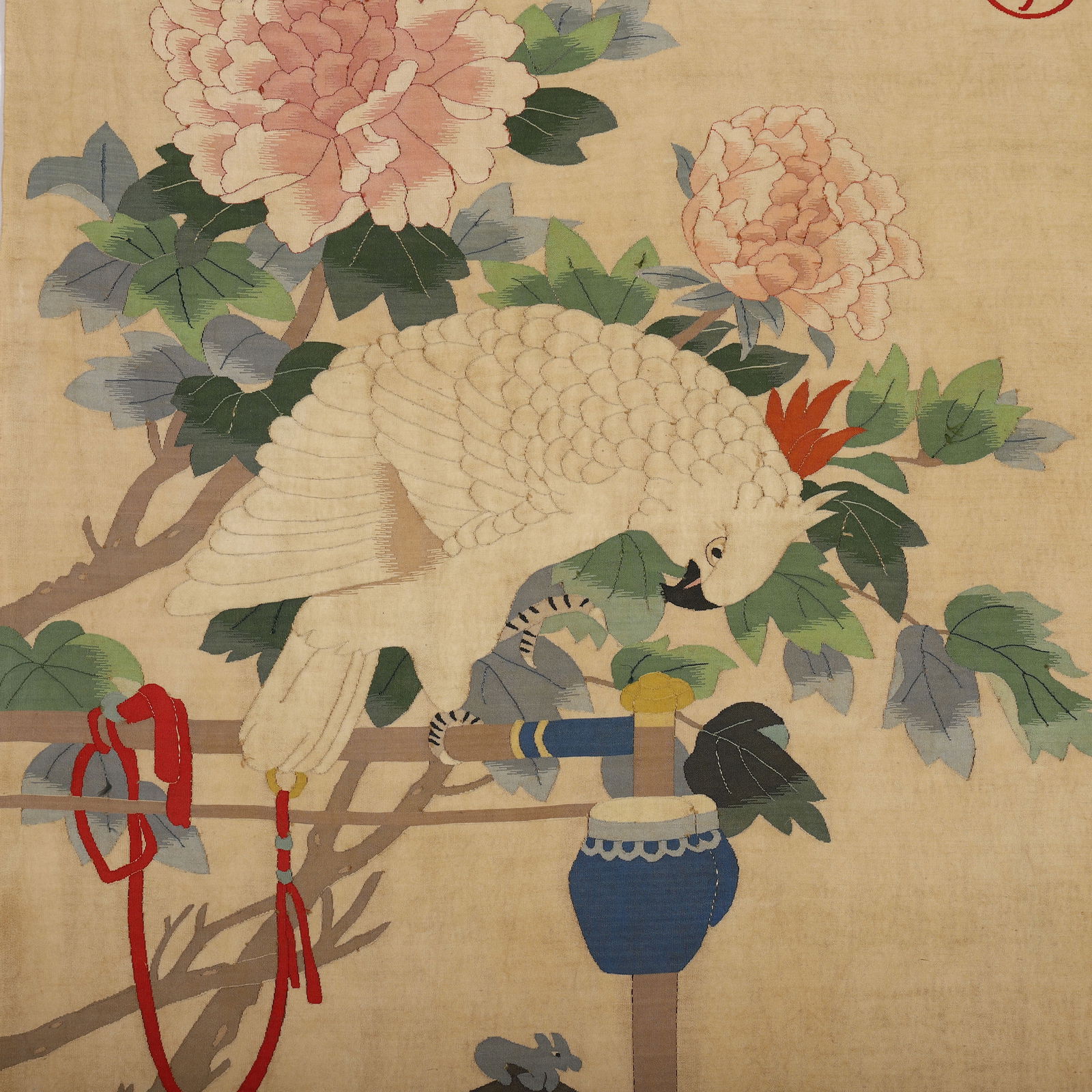 Silk Flower and Bird Pattern Embroidery - 4