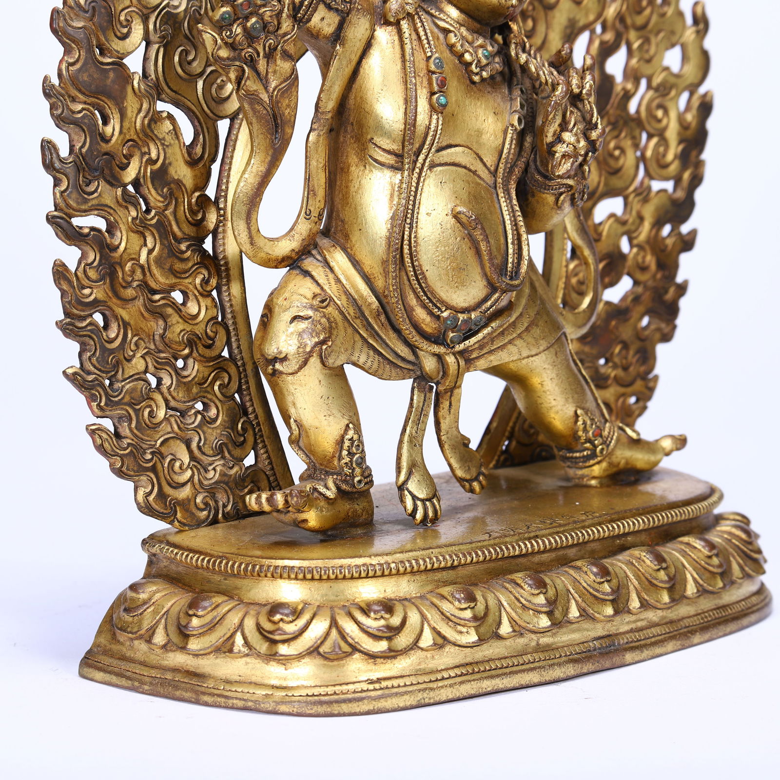 Gilt Bronze Vajrapani Figure - 7