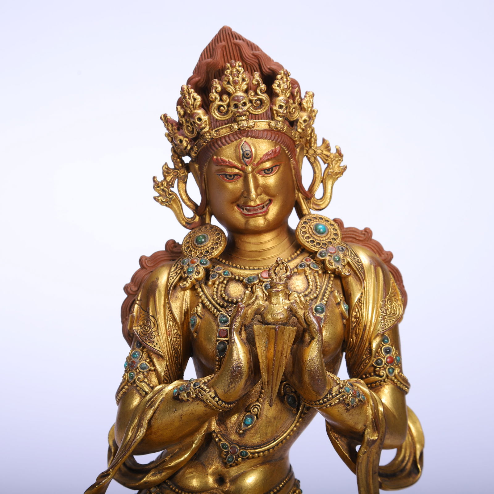 Gilt Bronze Buddha Figure - 2