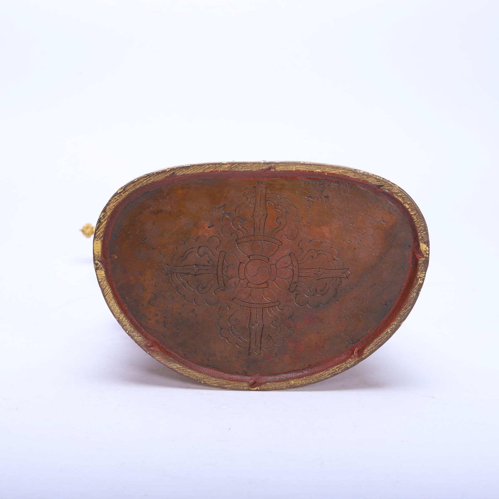 Gilt Bronze Manjushri Figure - 9