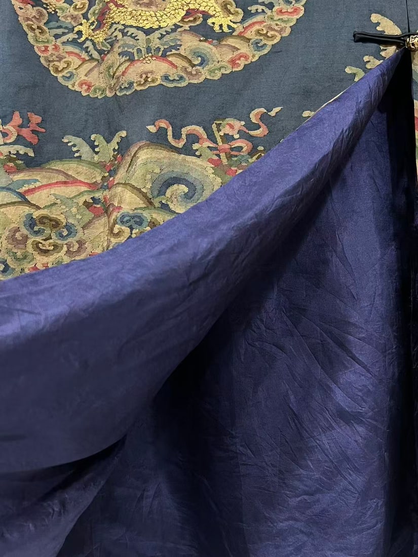 Silk Embroidery Cloud and Dragon Pattern Dragon Robe - 8