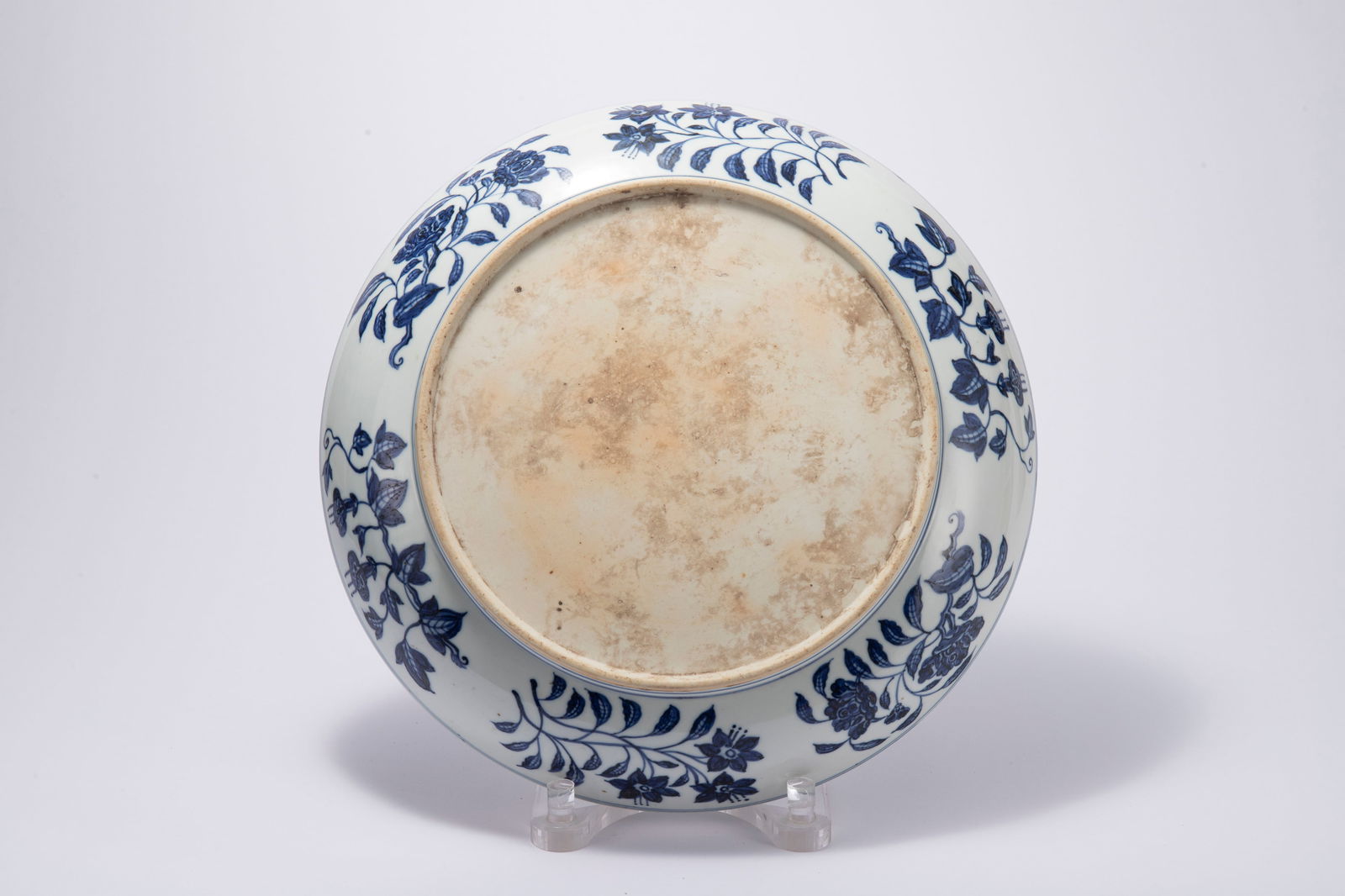 Blue and White Pine Tree Pattern Porcelain Plate - 8