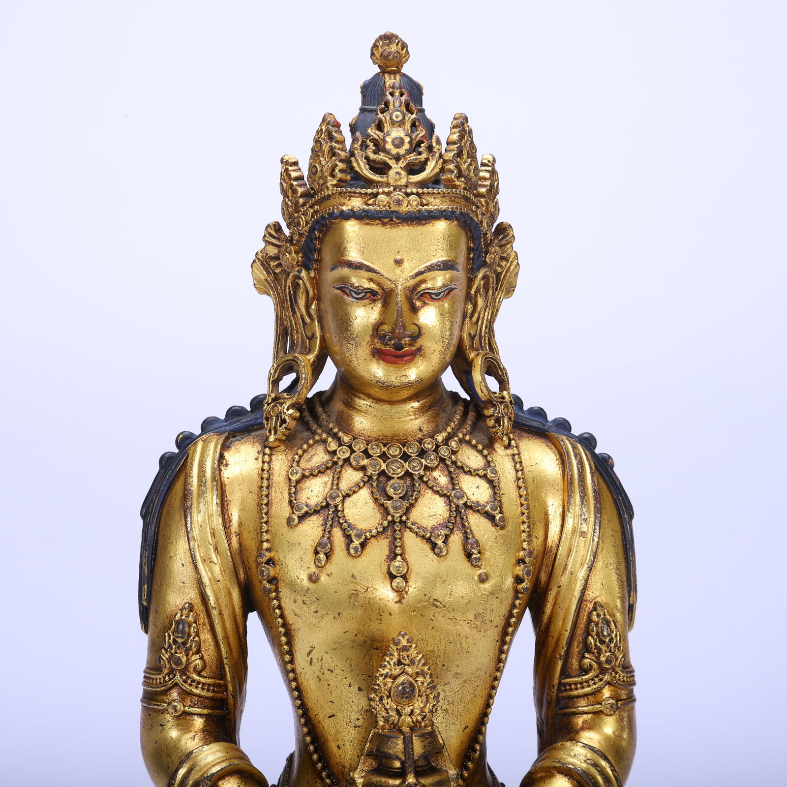 Gilt Bronze GuanYin Figure - 2