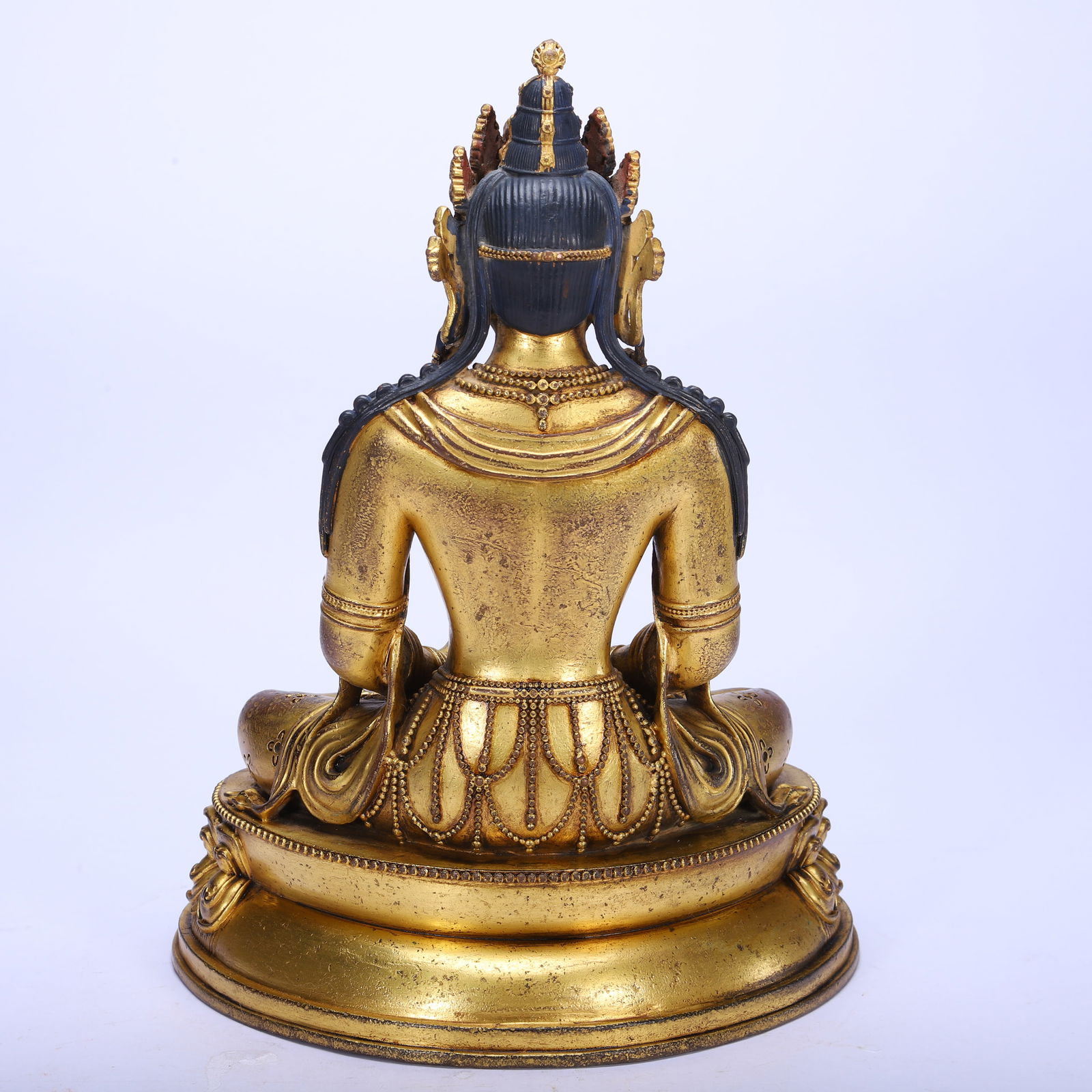 Gilt Bronze GuanYin Figure - 8