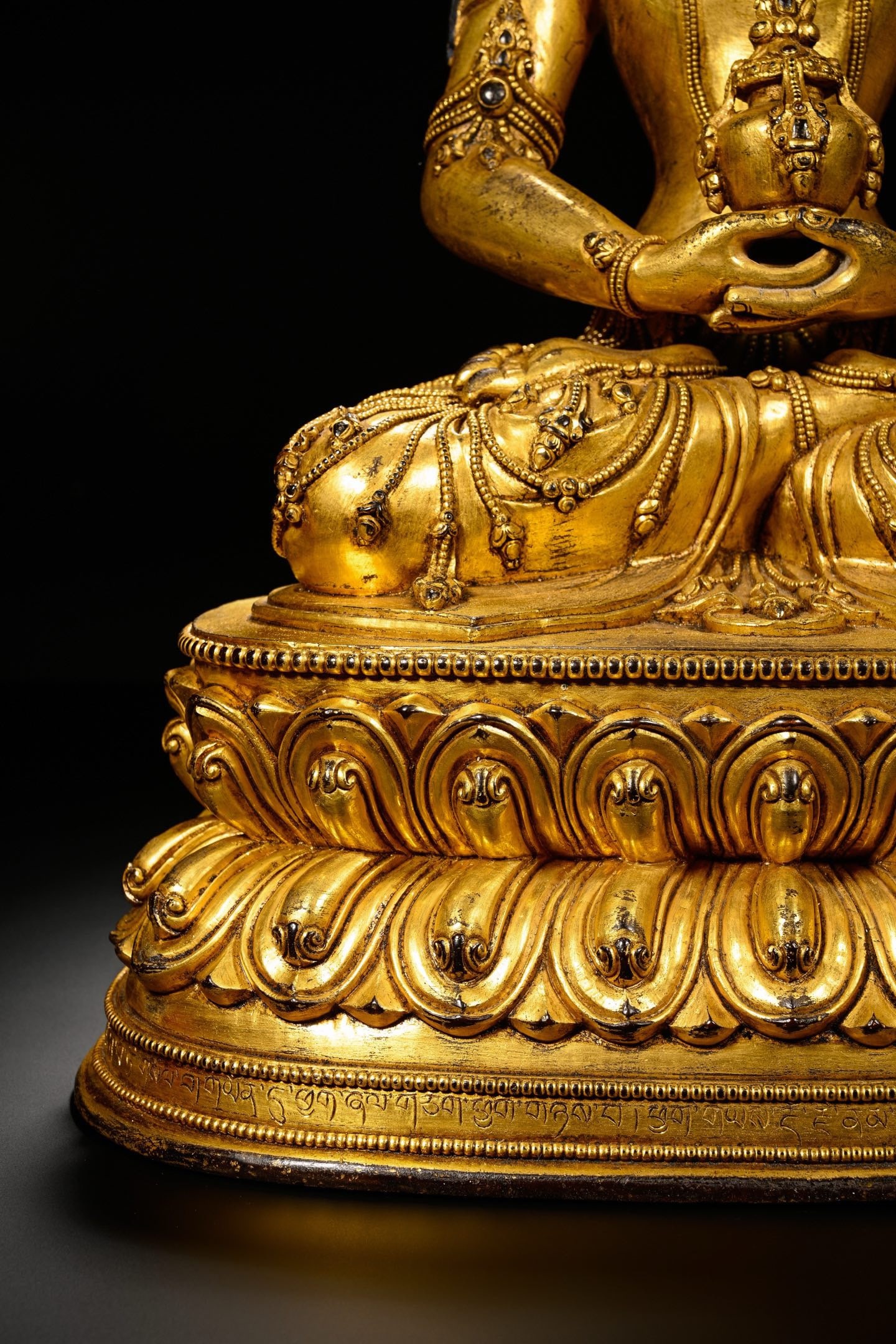 Gilt Bronze GuanYin Figure - 2