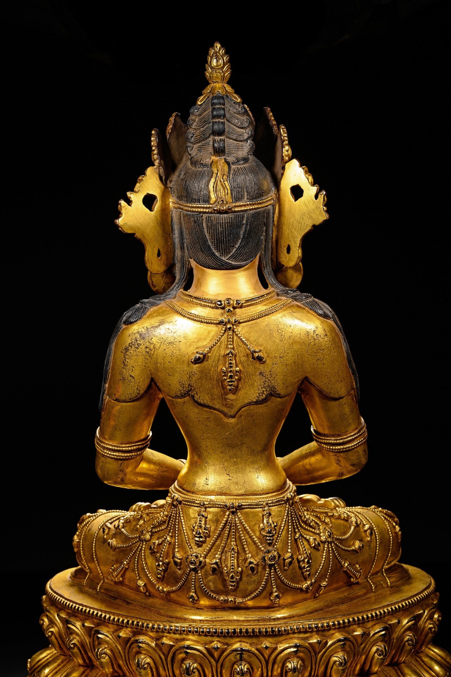 Gilt Bronze GuanYin Figure - 9