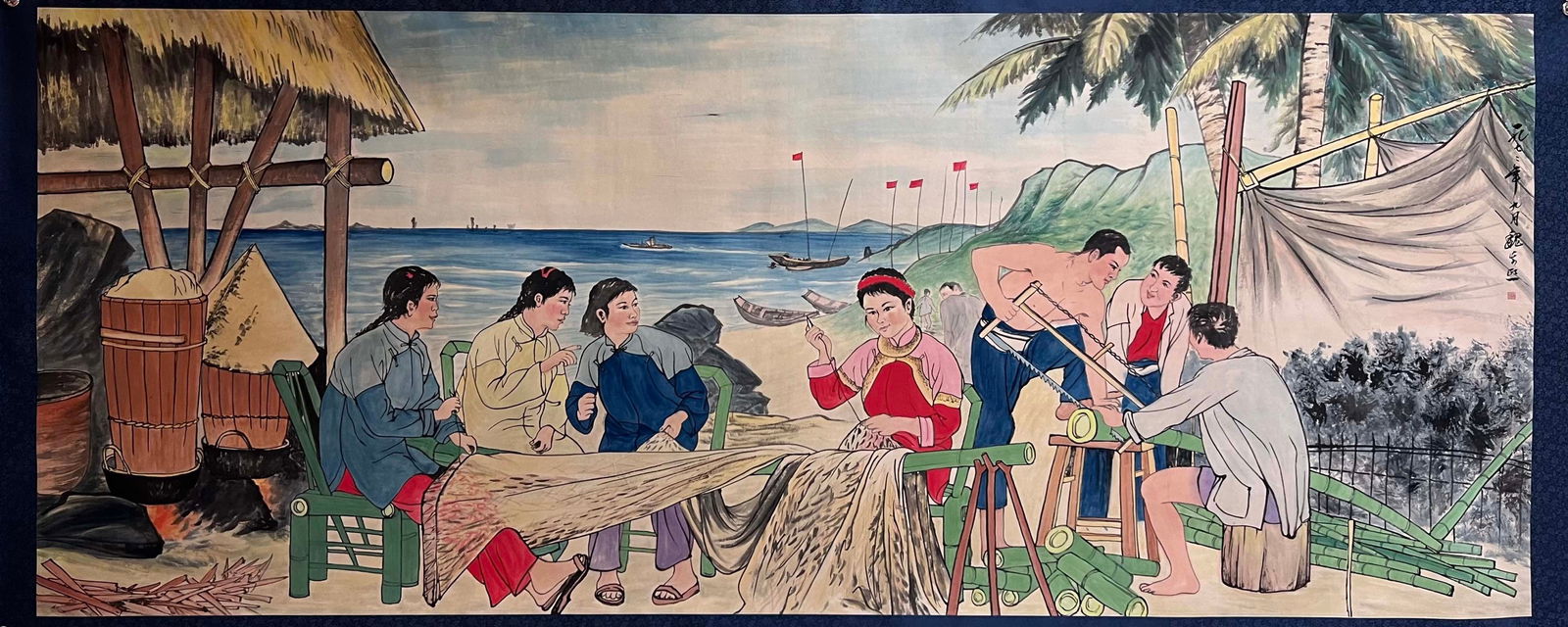 Chinese Drawing Character Story Painting,Wei Zixi Mark: Chinese Drawing Character Story Painting,Wei Zixi Mark (145 x 360cm)