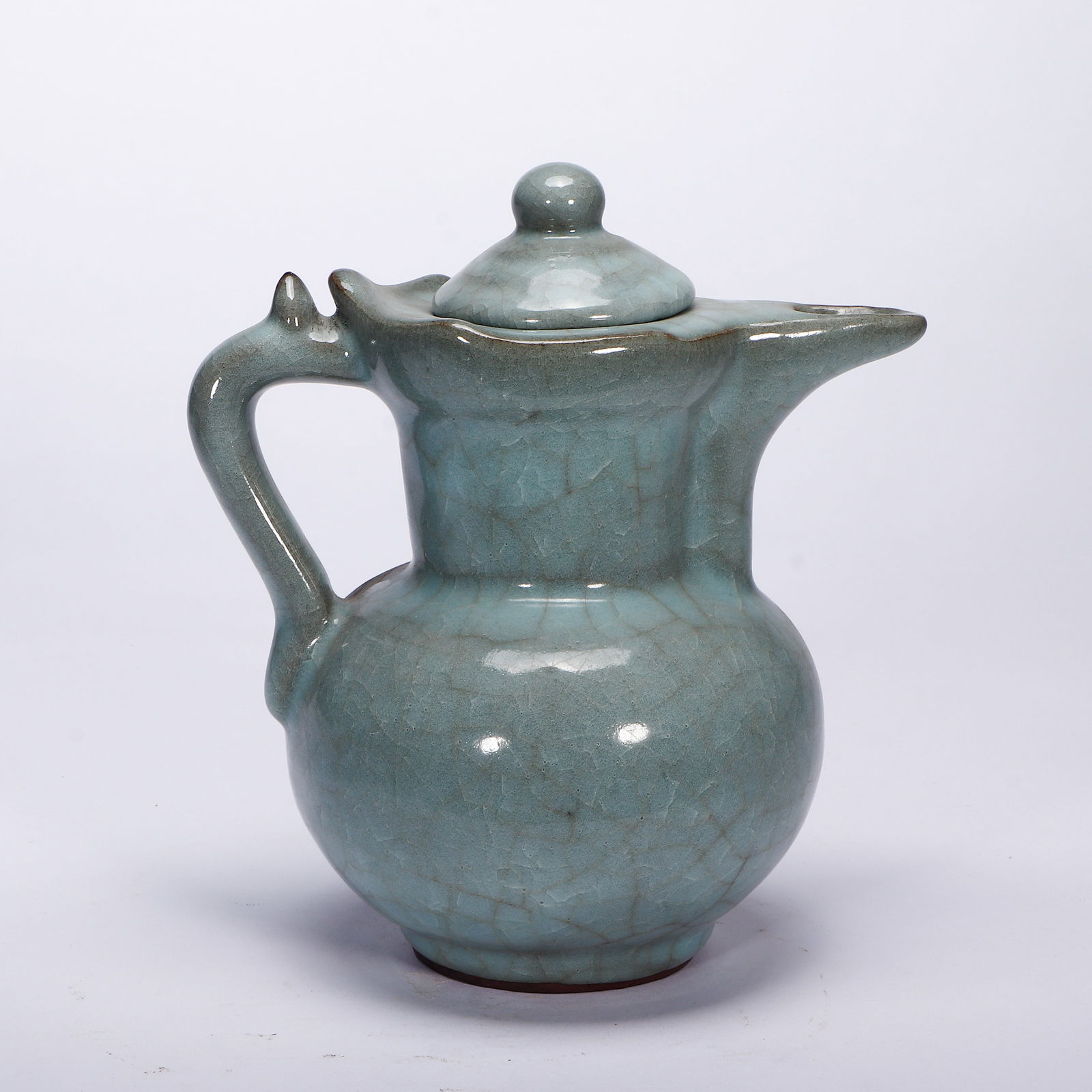 A CHINESE RU WARE MONK'S CAP EWER - 7