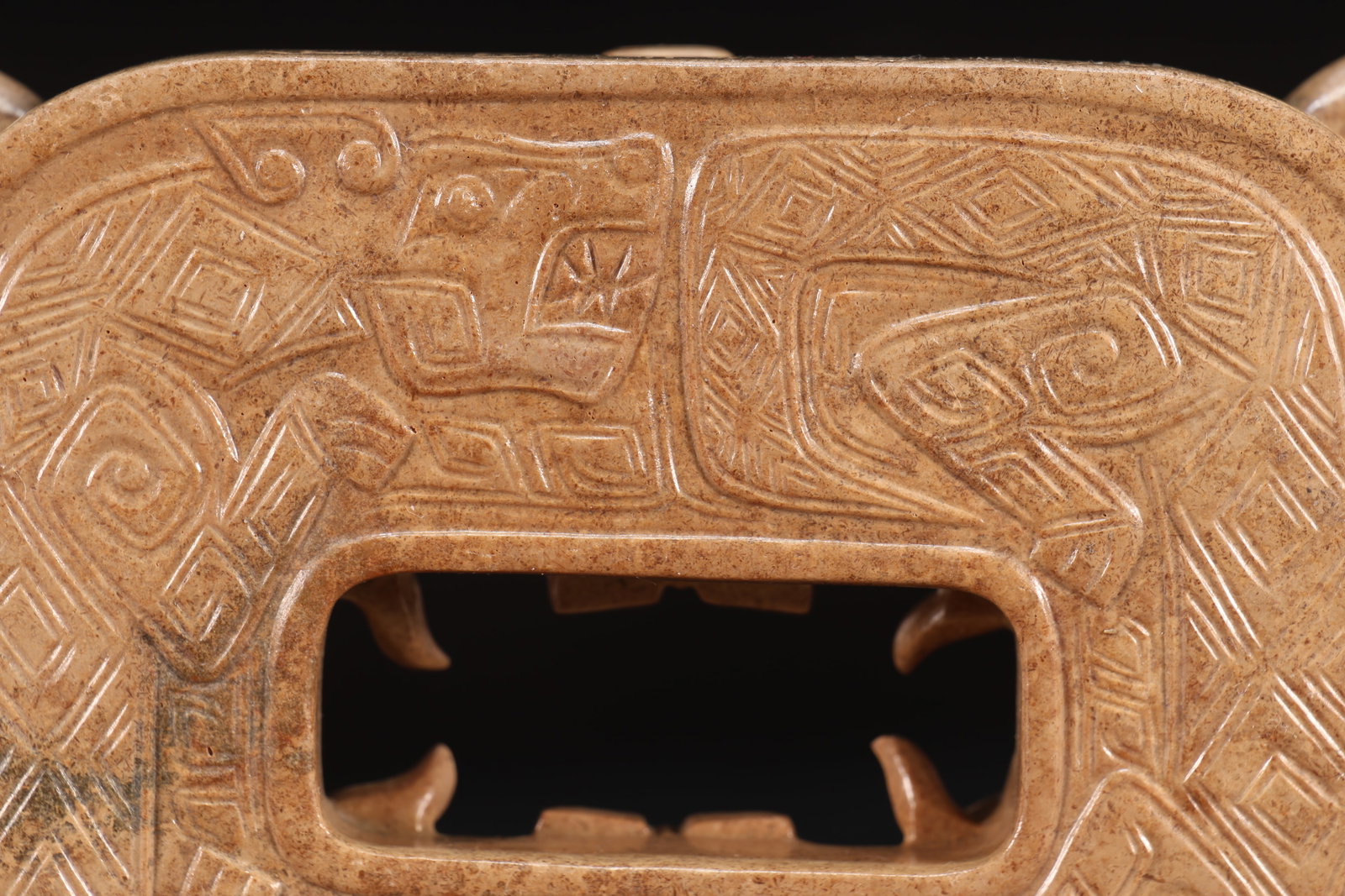 Jade Carved Beast Bi - 6