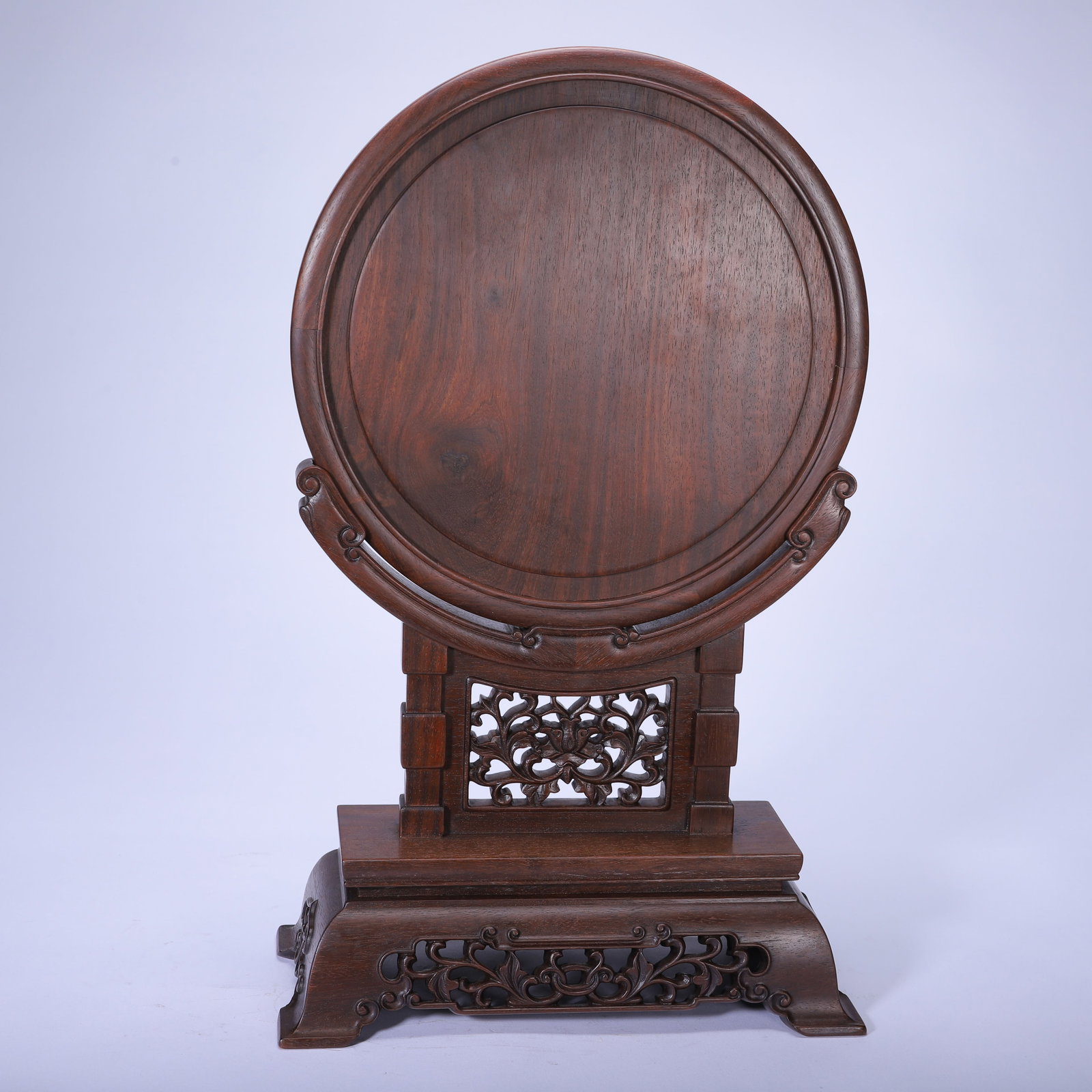 A CHINESE INLAID JADE TABLE SCREEN - 8