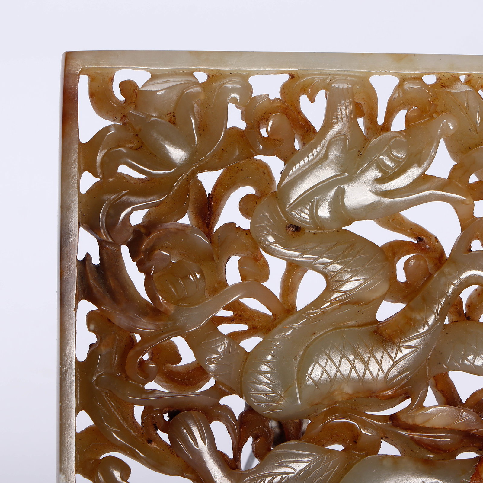 A CHINESE ARCHAIC SQUARE JADE PLAQUE - 6