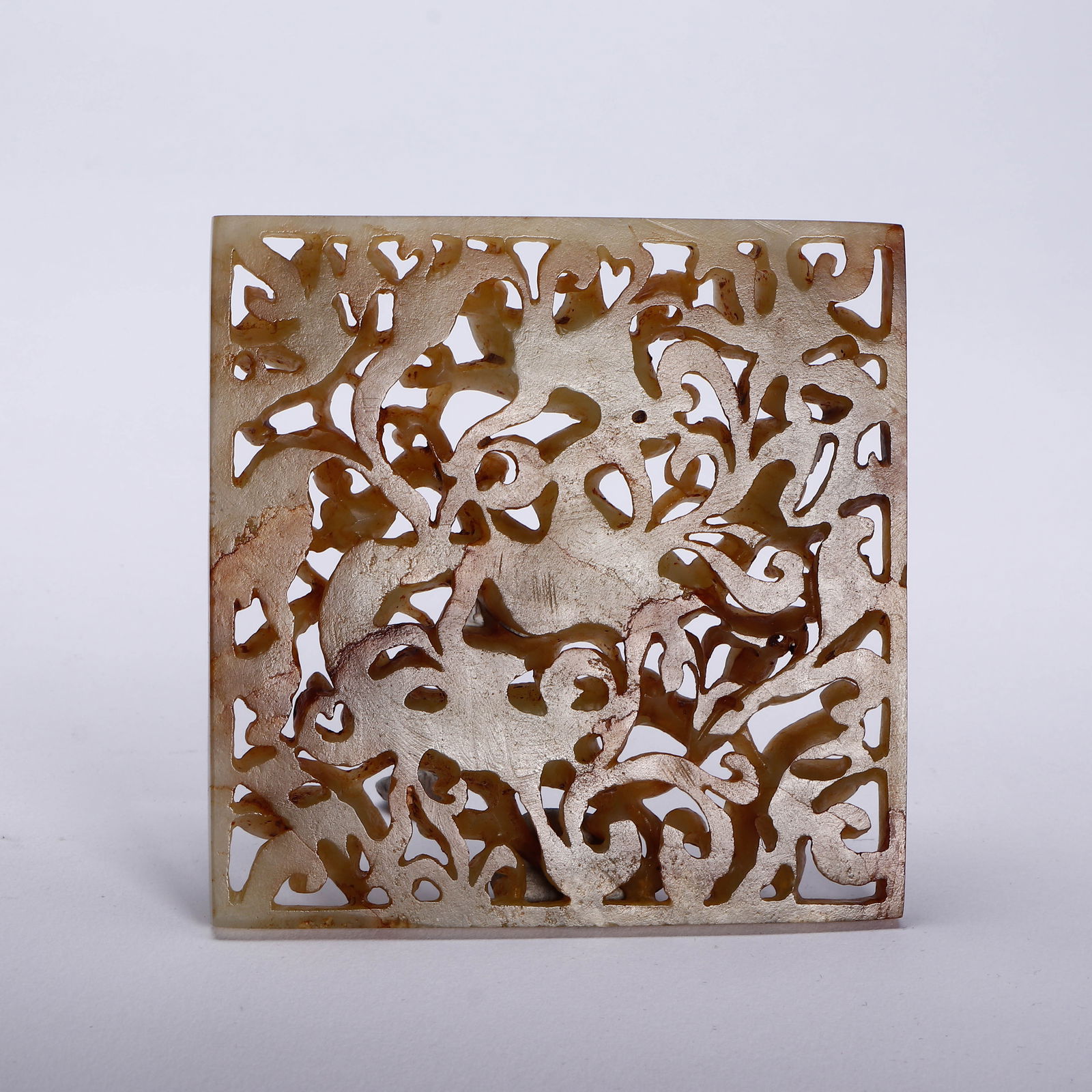 A CHINESE ARCHAIC SQUARE JADE PLAQUE - 7