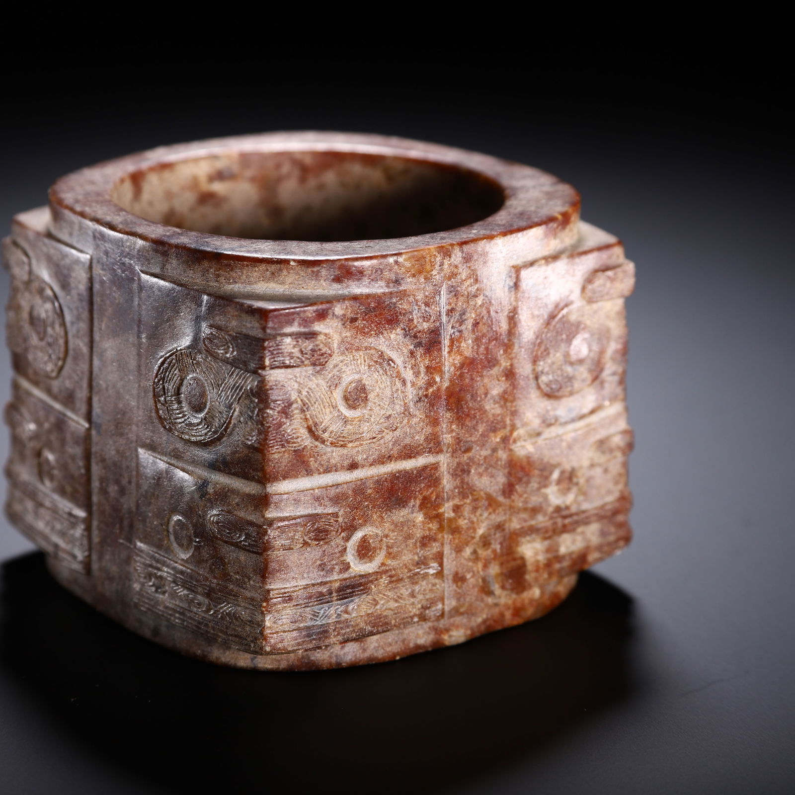 A CHINESE ARCHAIC JADE CONG - 3