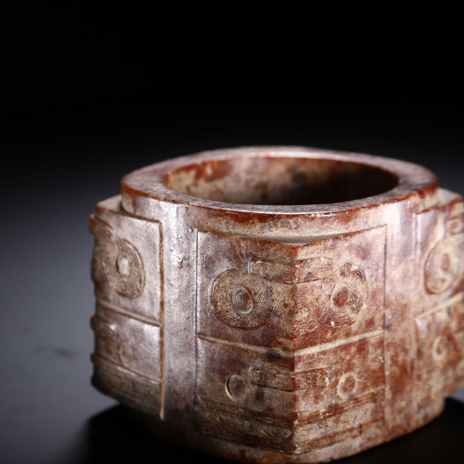 A CHINESE ARCHAIC JADE CONG - 6