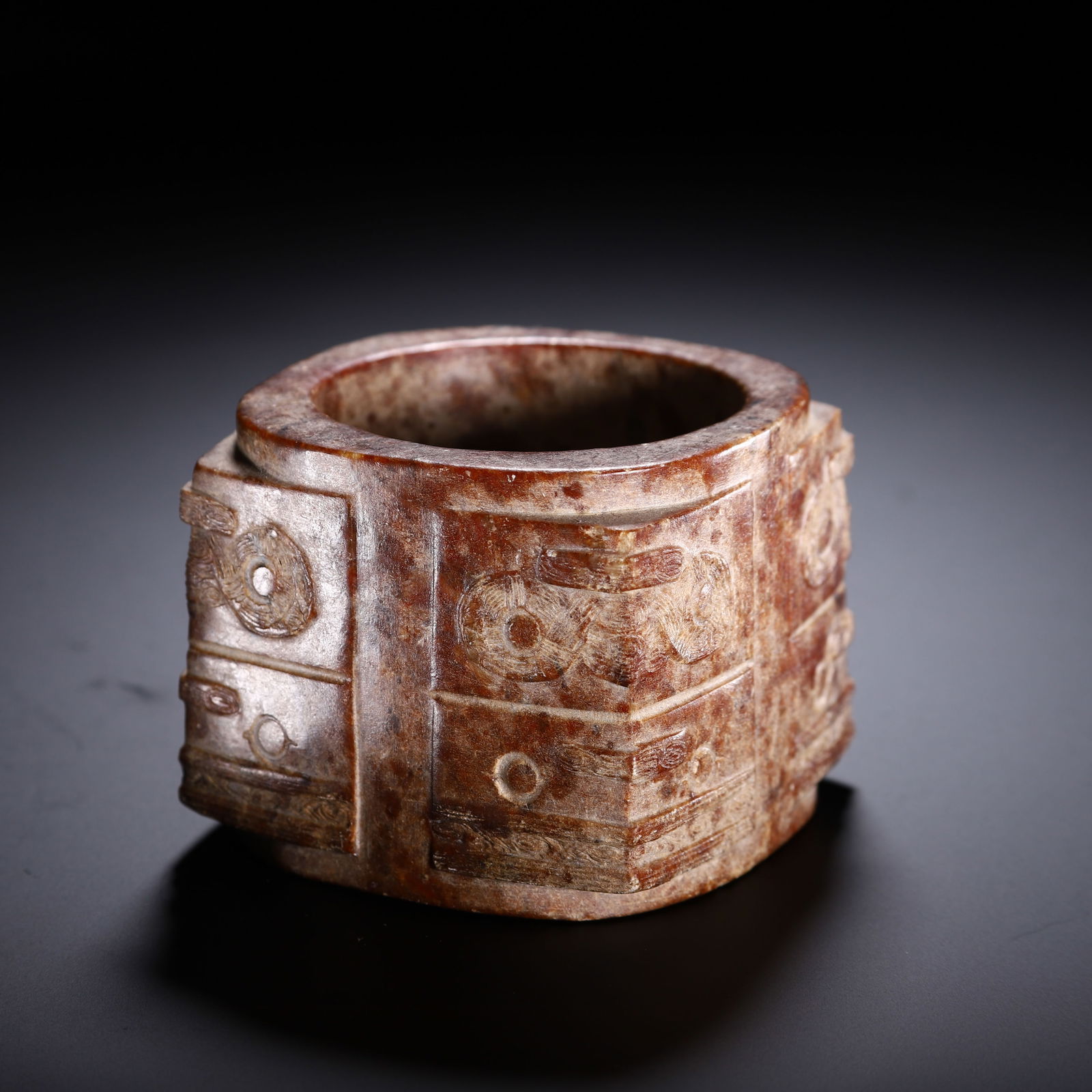 A CHINESE ARCHAIC JADE CONG - 7