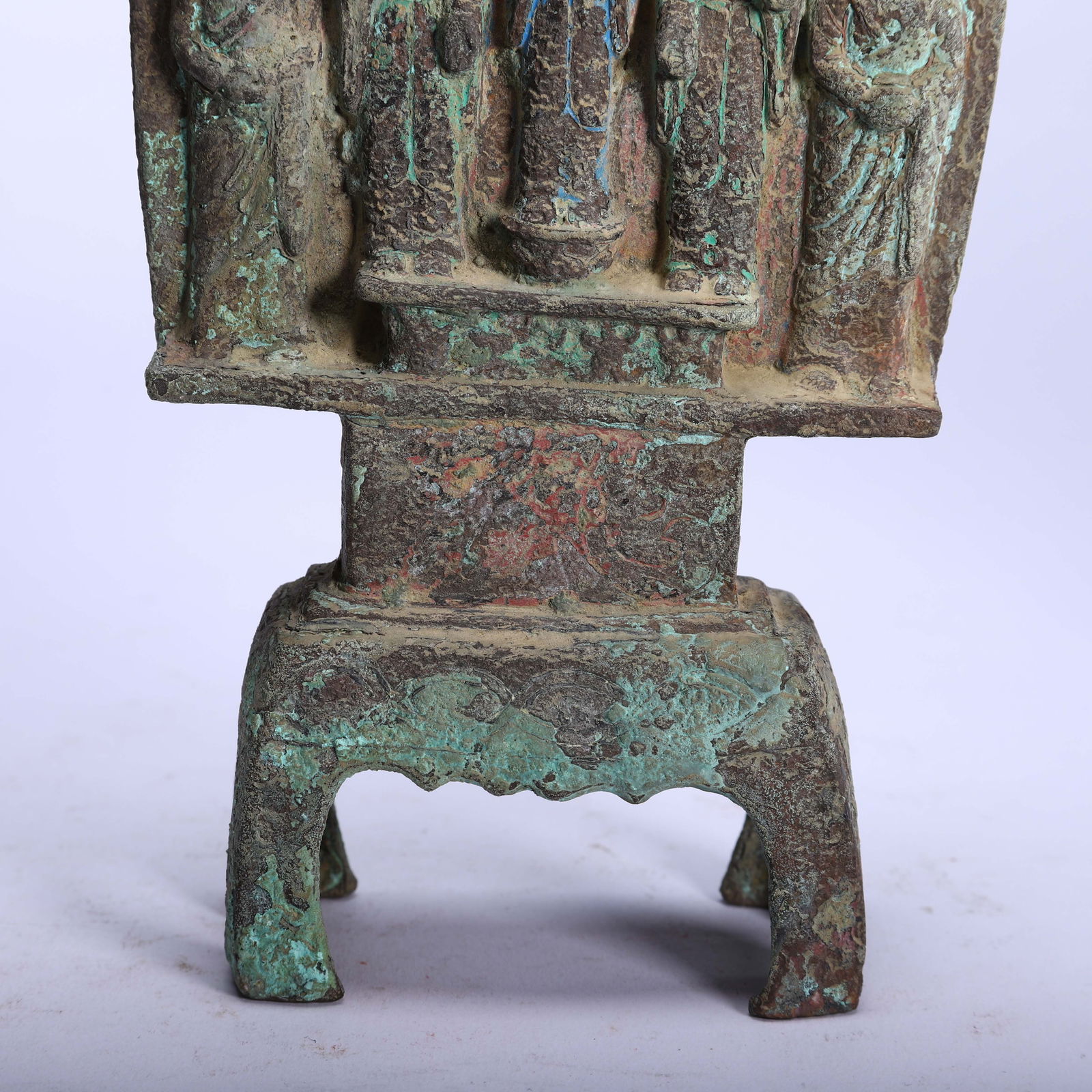 A CHINESE BRONZE BUDDHIST SHRINE - 3