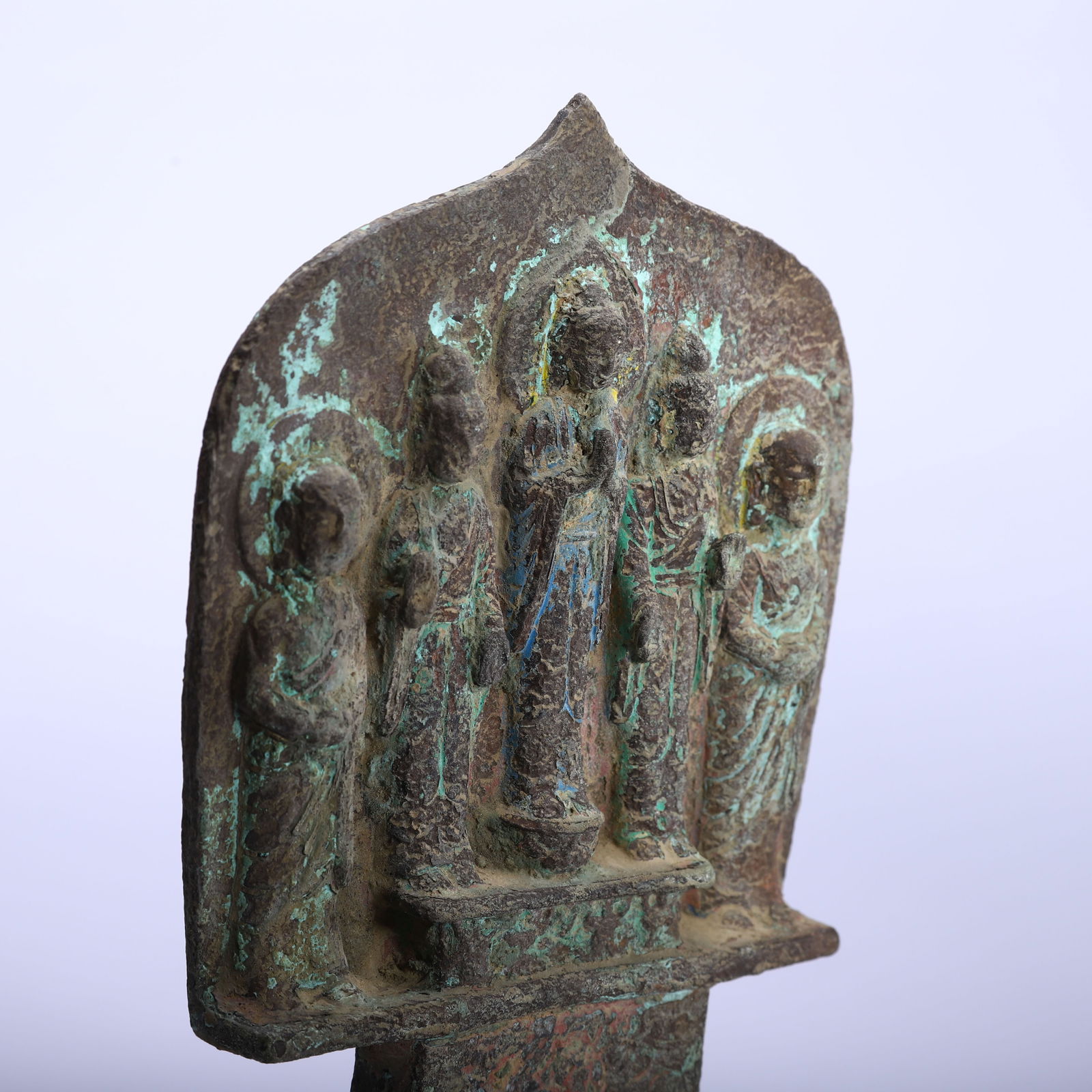 A CHINESE BRONZE BUDDHIST SHRINE - 5