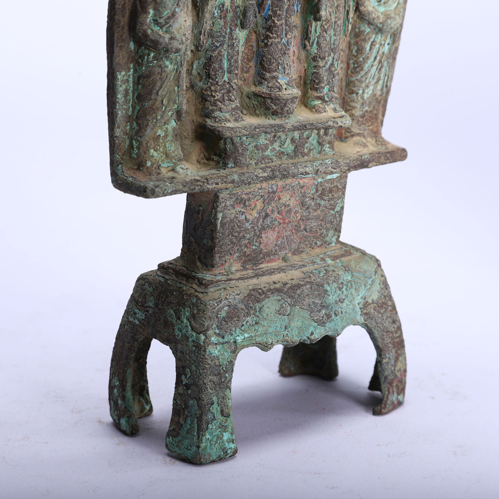 A CHINESE BRONZE BUDDHIST SHRINE - 6