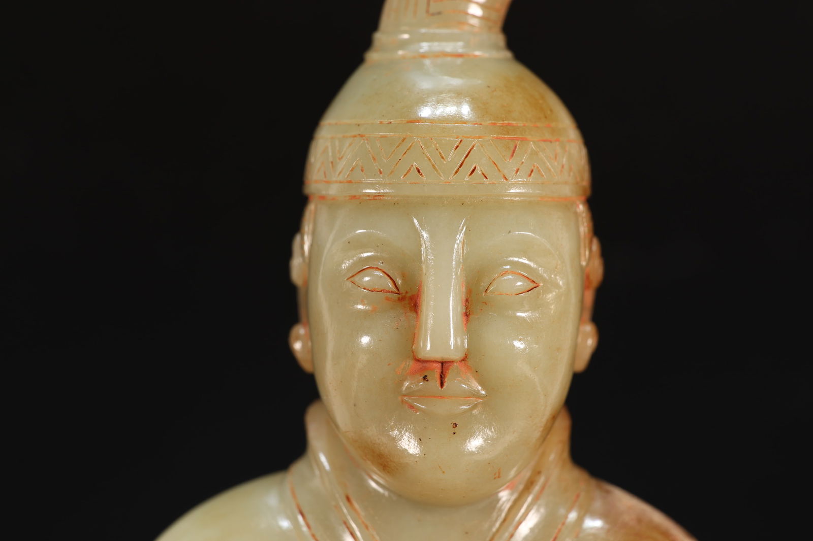 Jade Carved Character Shape Figure - 2