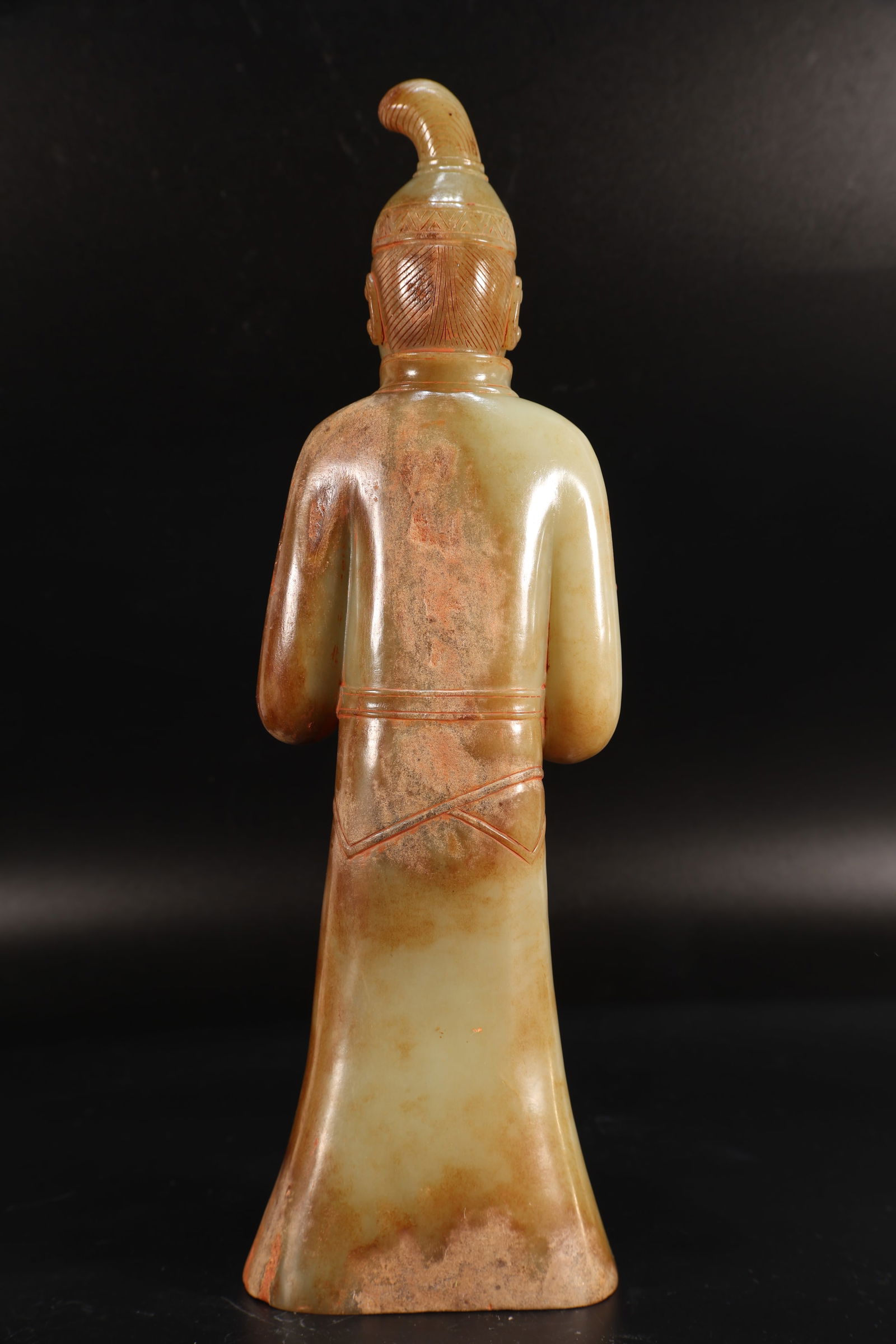 Jade Carved Character Shape Figure - 7