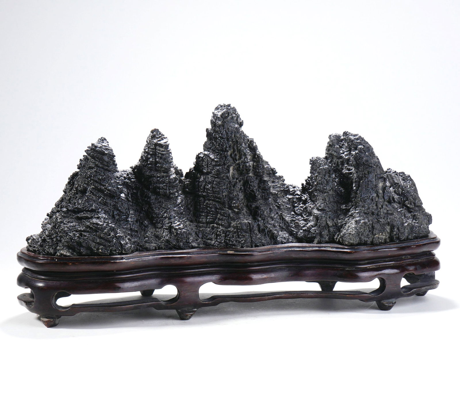 A LINGBI STONE SHANZI ORNAMENT: A LINGBI STONE SHANZI ORNAMENT H:15.5CM,W:29.5CM