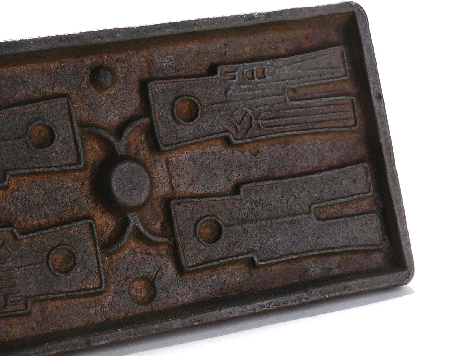 AN IRON COIN MOLD - 2