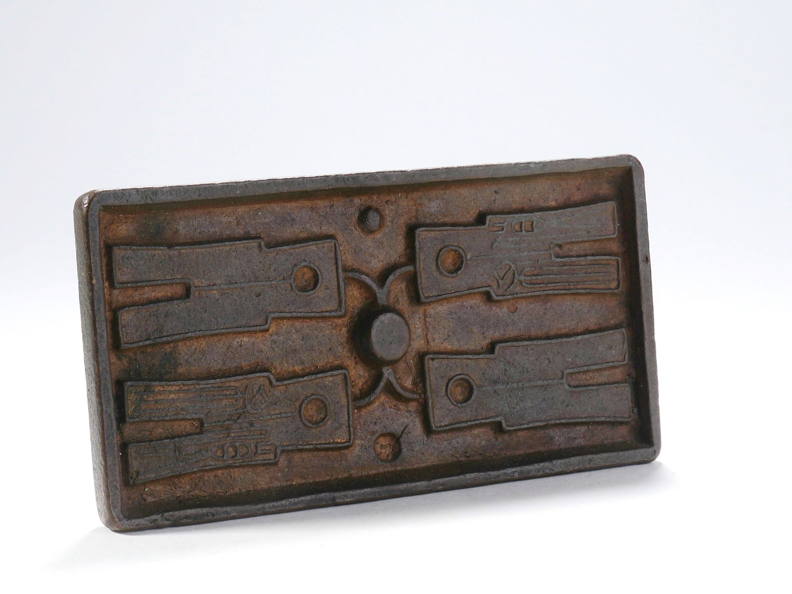 AN IRON COIN MOLD - 3